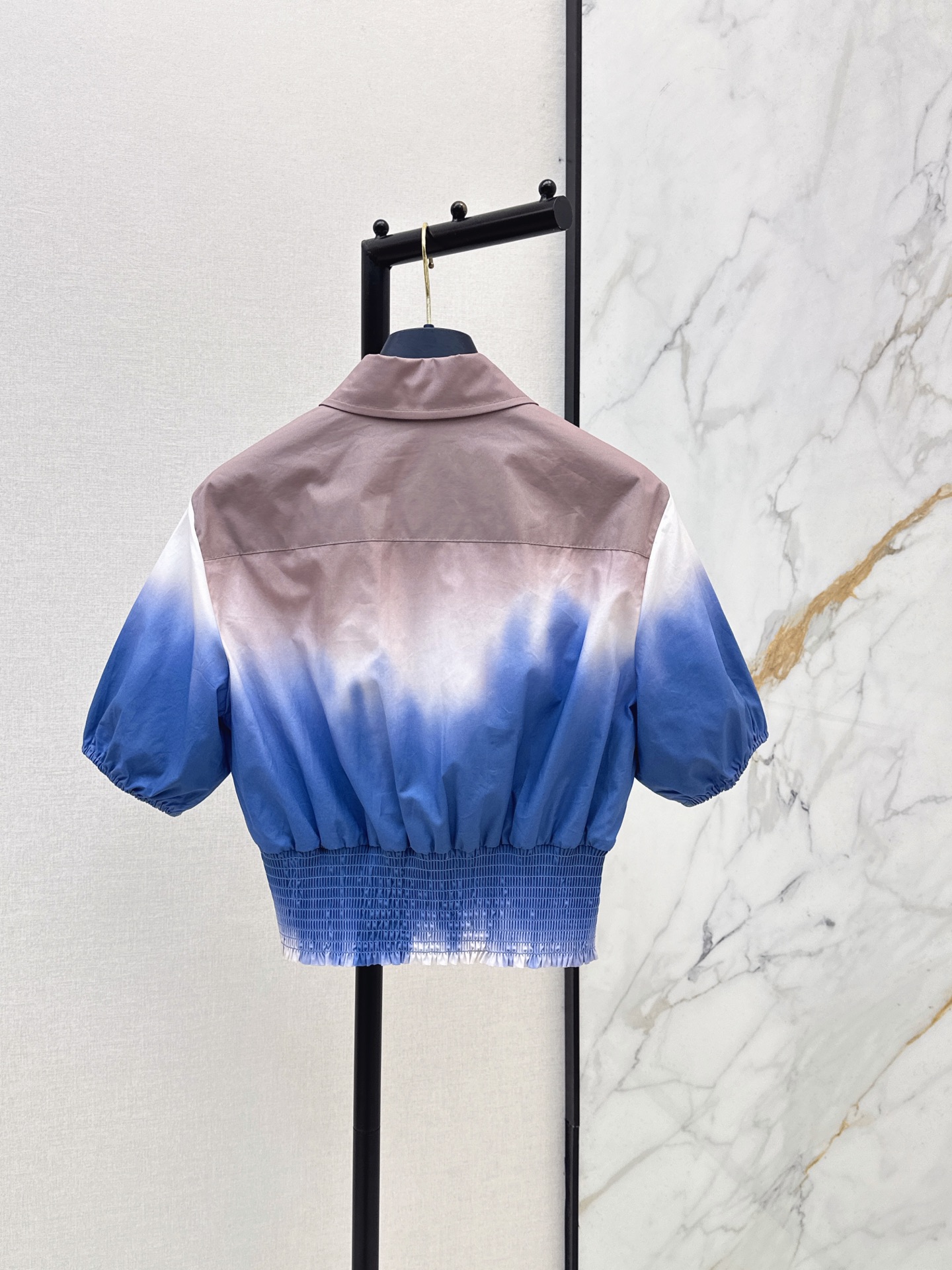 Loui 26ss gradient cropped shirt