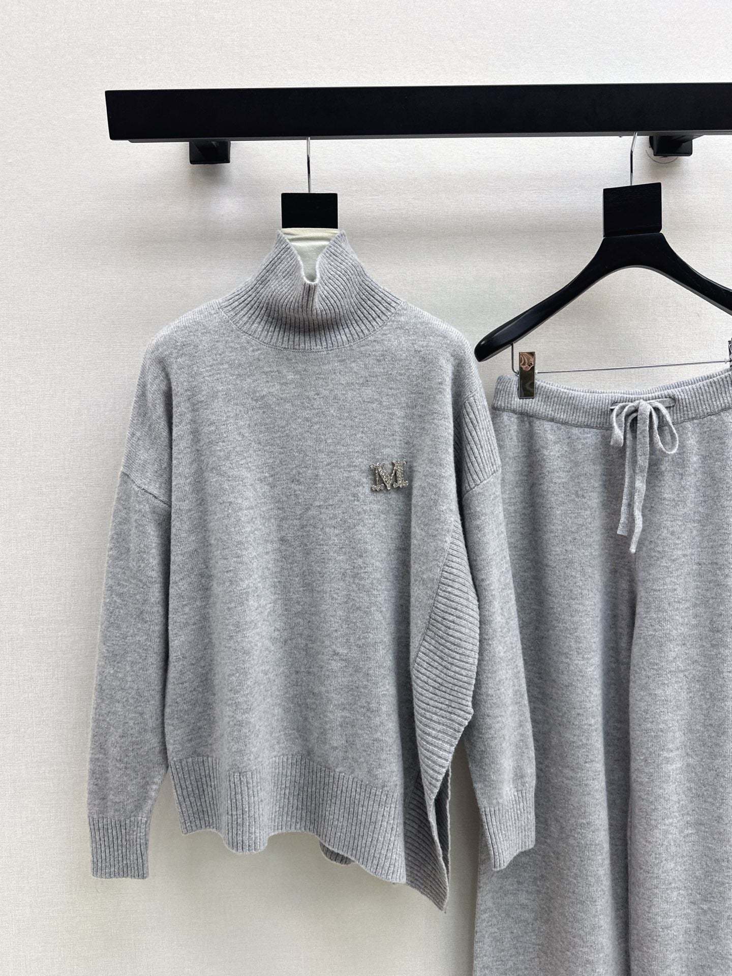 Max 25fw knit high neck sweater+pants outfit sets