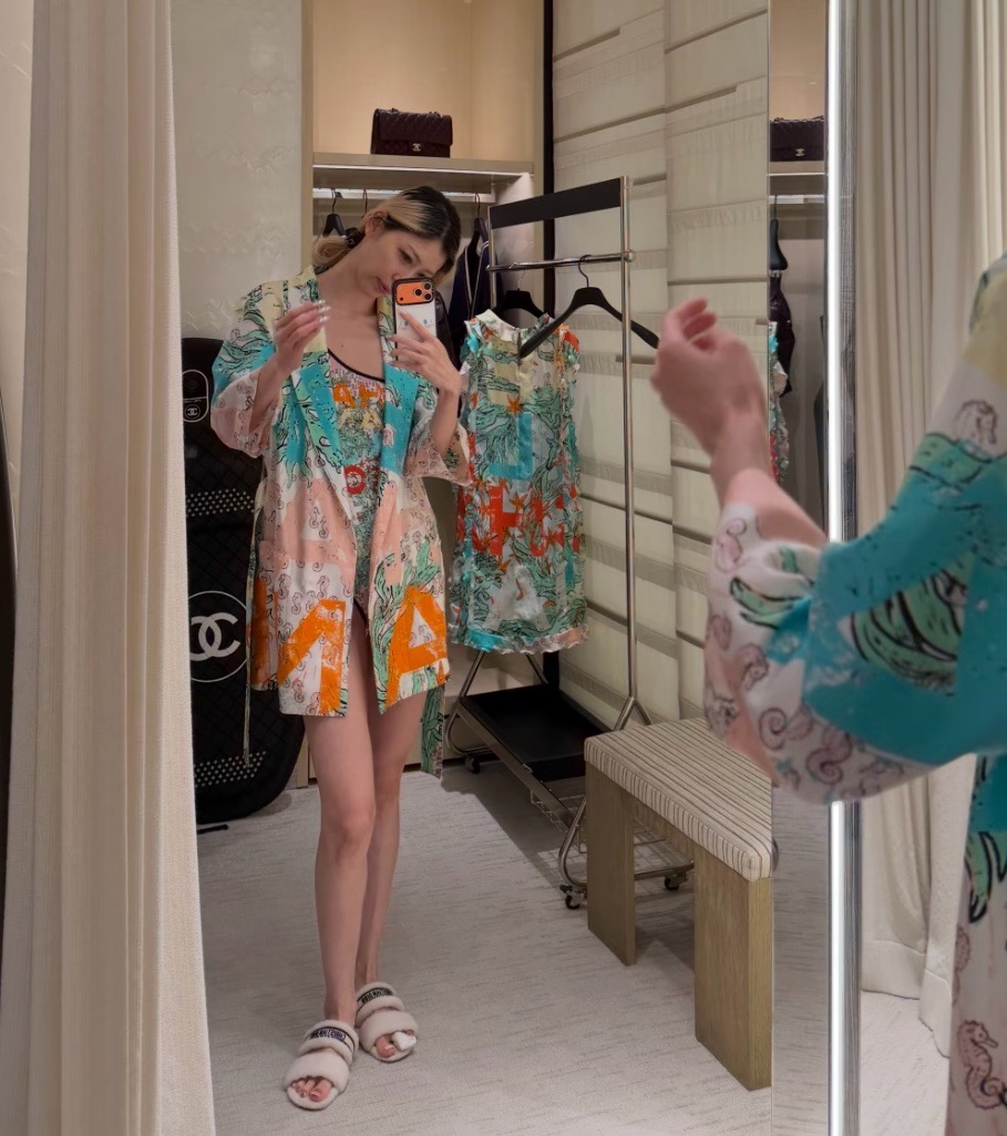 Chan 26ss coco beach silk jacket