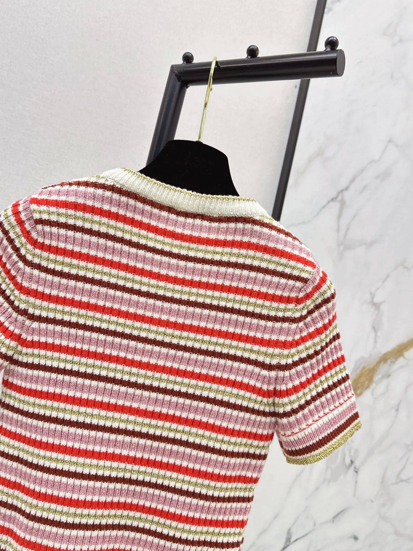 Chan 25fw stripe knit sweater