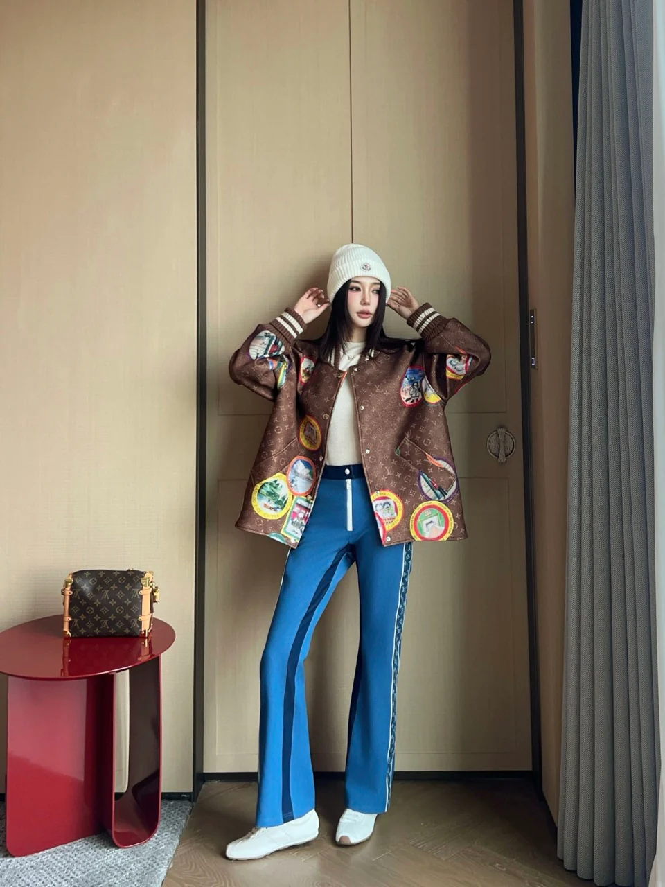 Louis 25fw print jacket