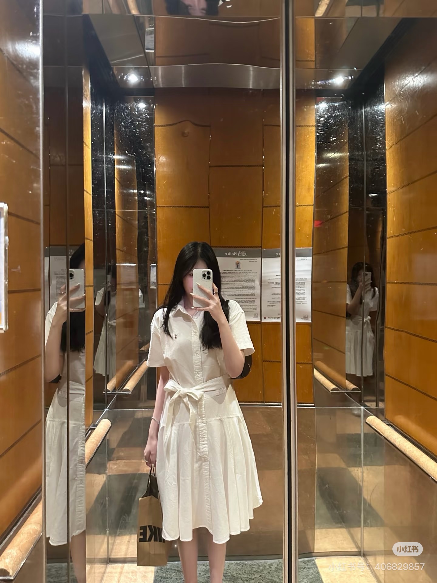 Ralp 26ss belted shirt dress