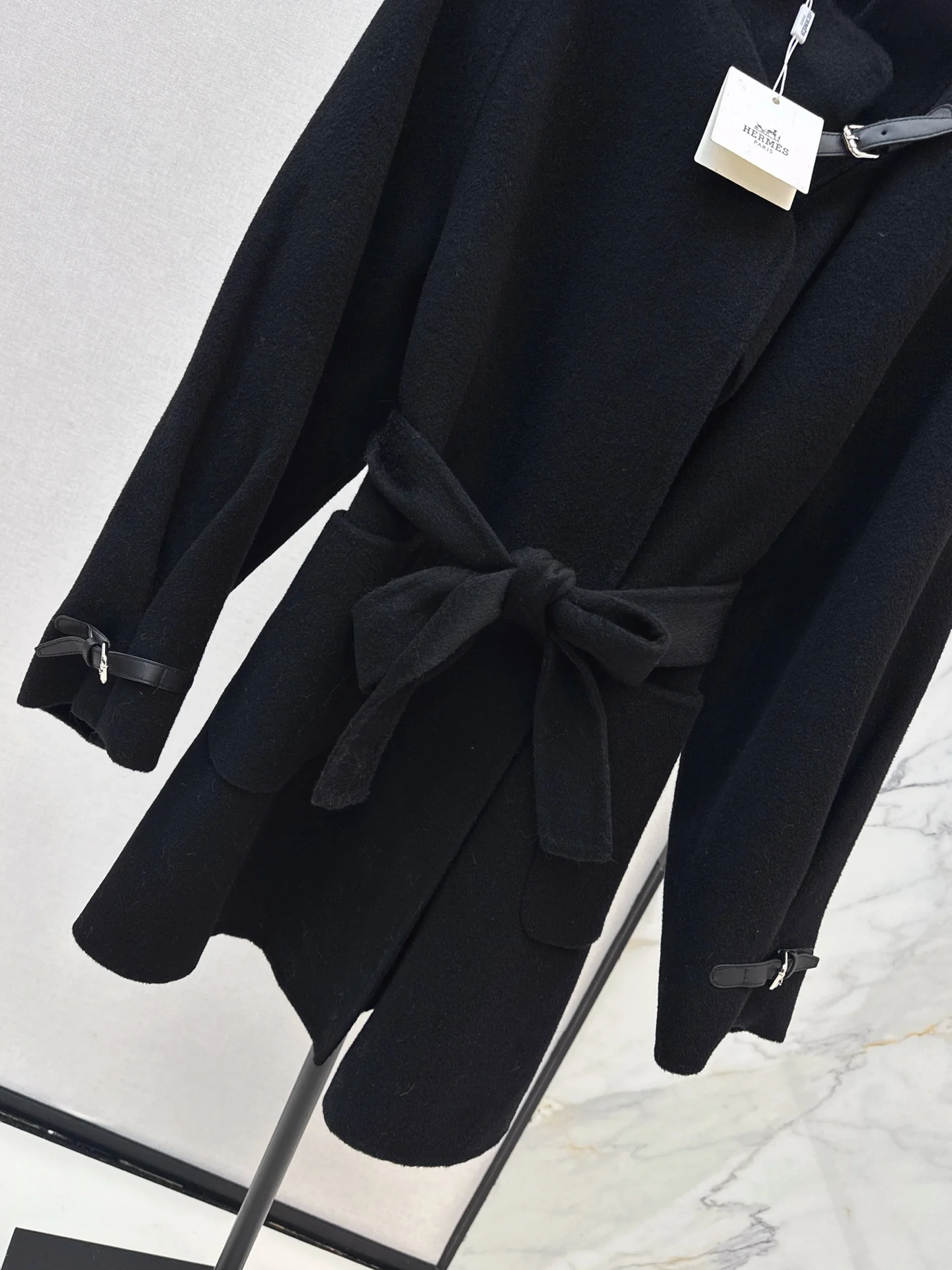 Her 25fw woolen belted overcoats