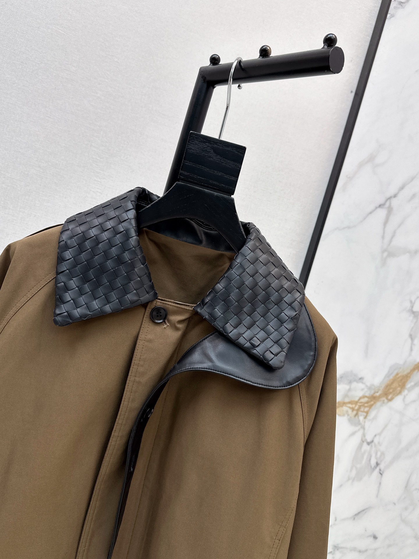 Bott 26ss woven neck jacket