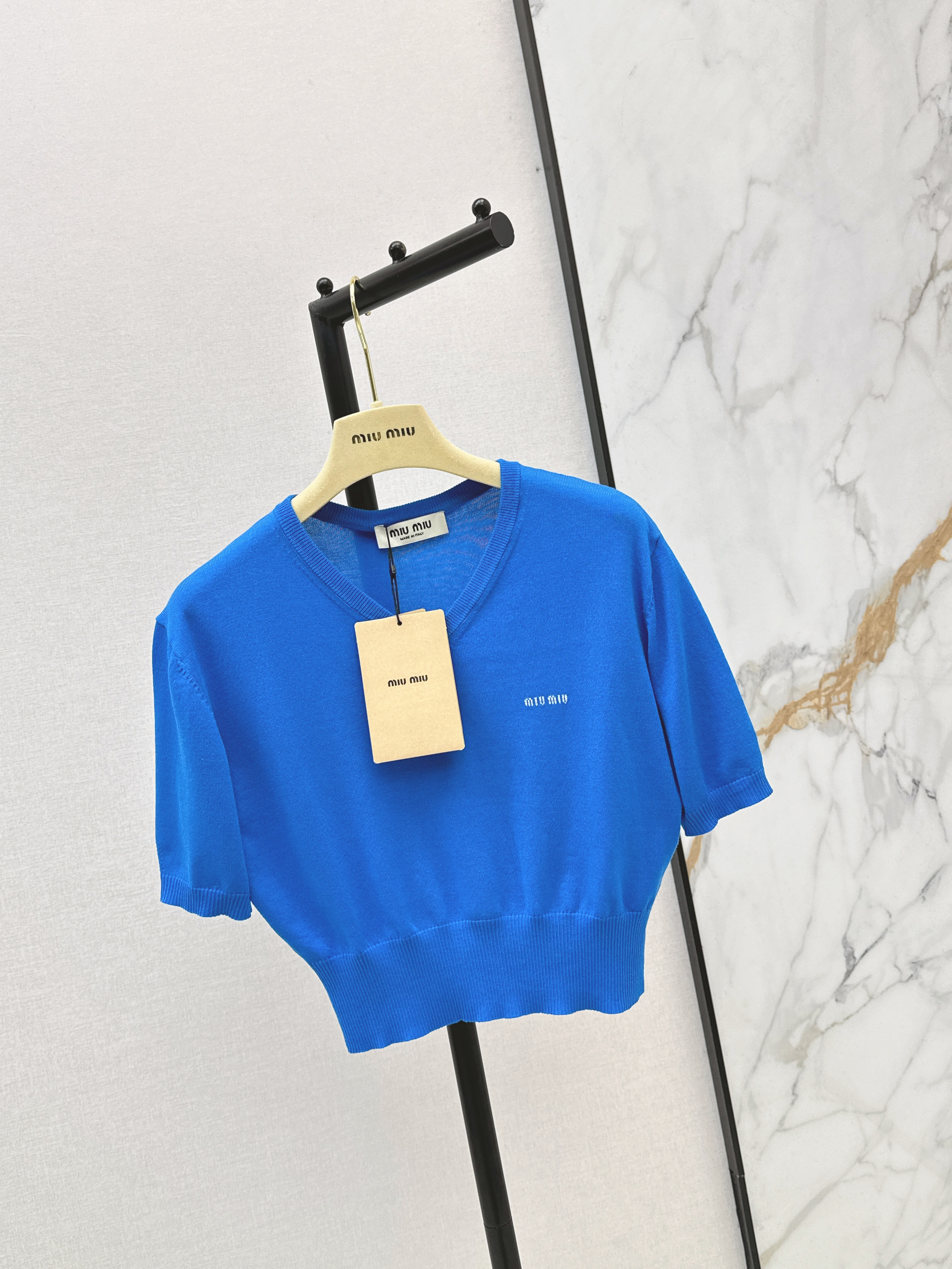 Miu 26ss knit crop top