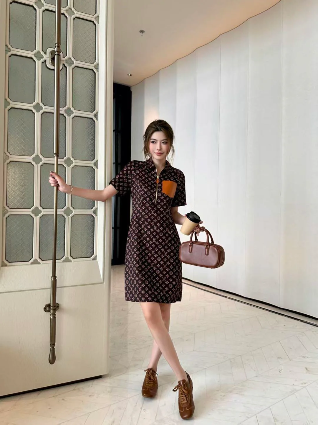 Louis 26ss print dress