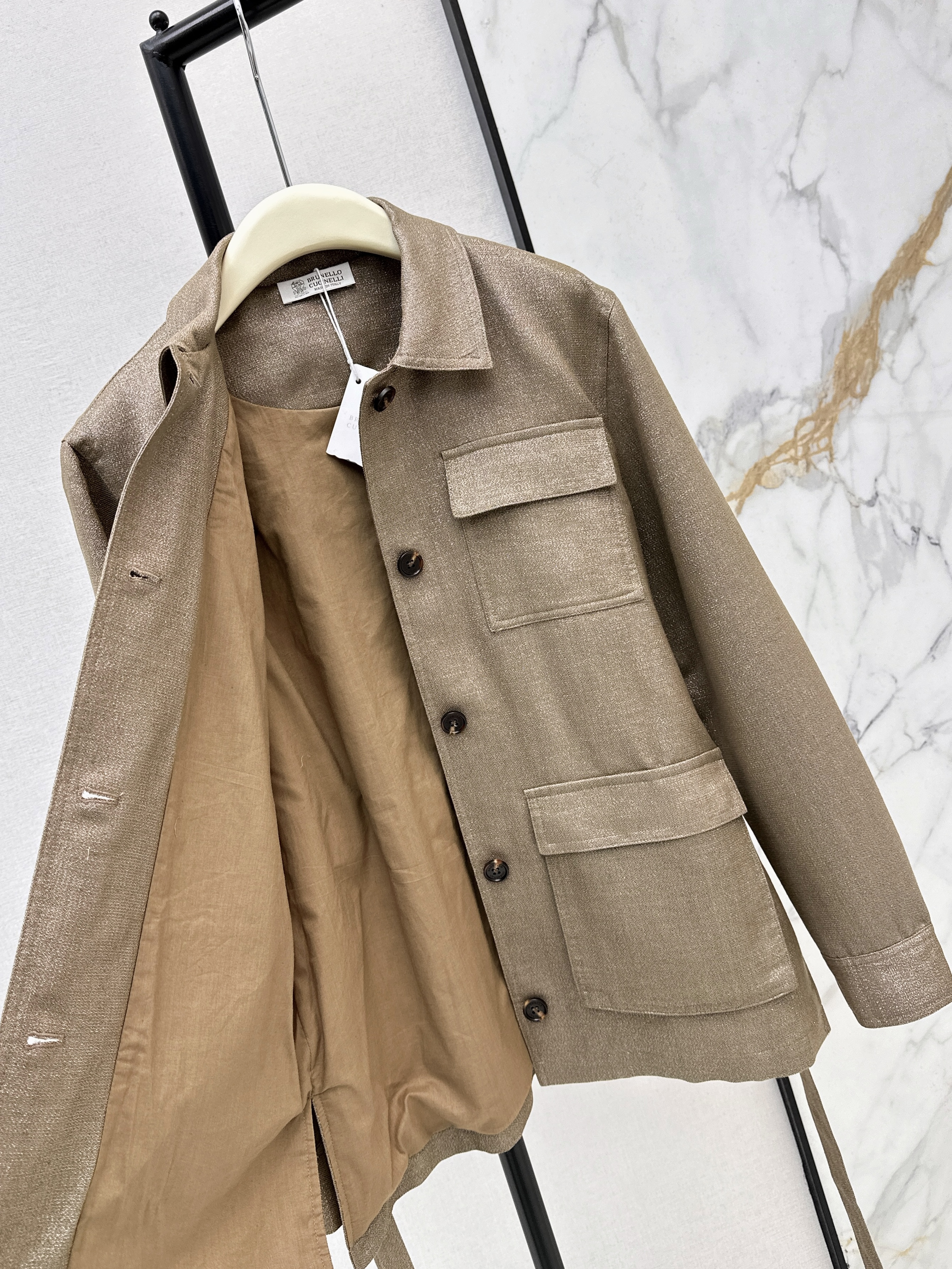 Brun 26ss linen jacket