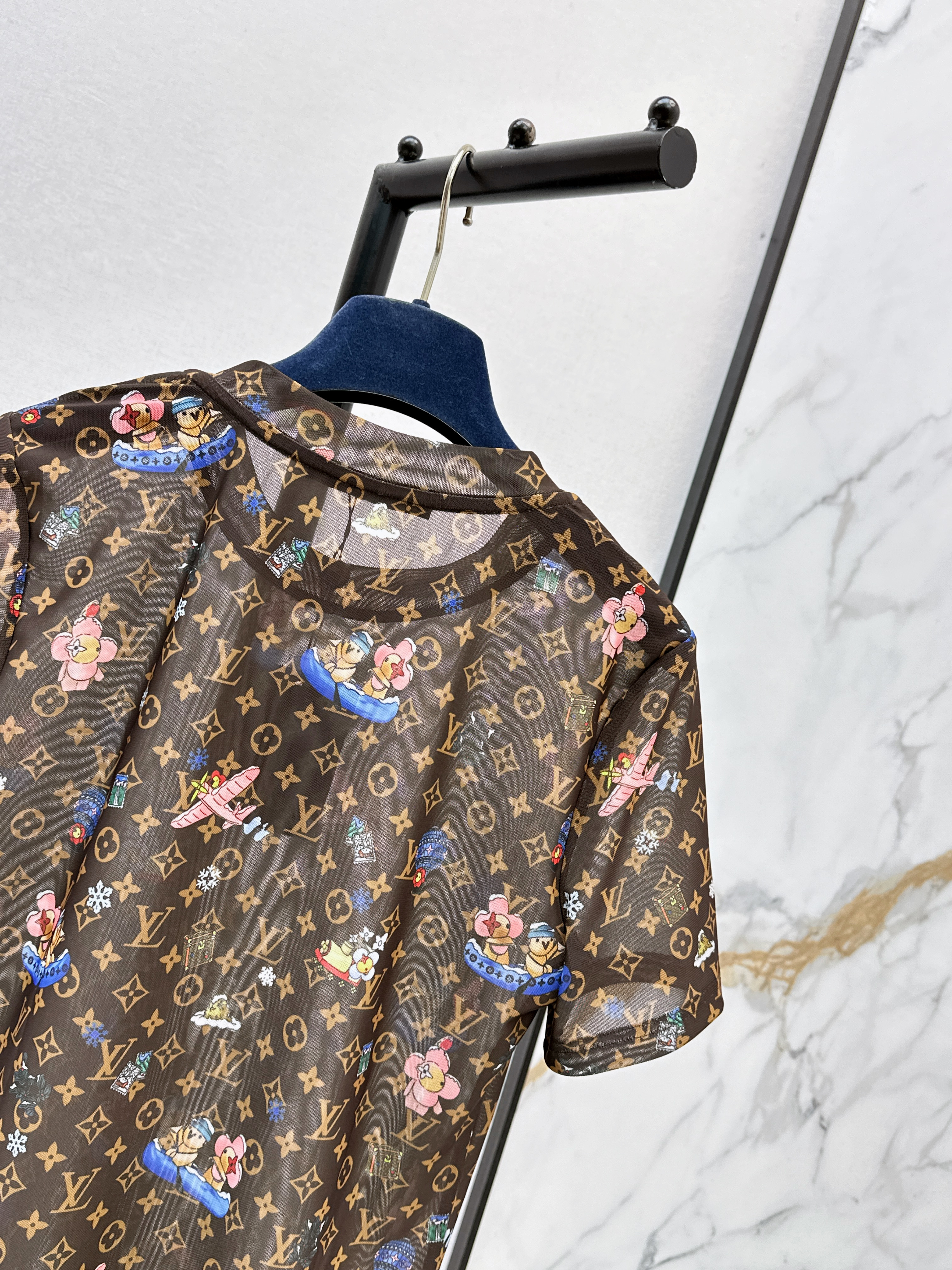 Loui 26ss print mesh top