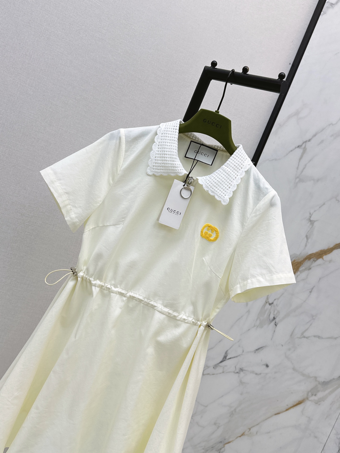 Guc 26ss peter pan collar dress