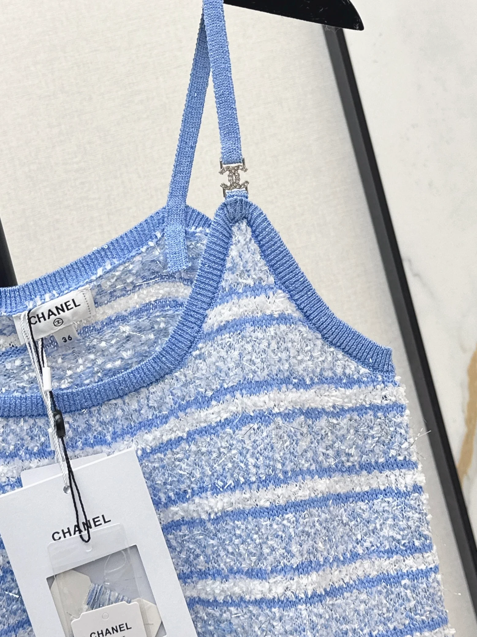 Chan 26ss tassel knit camisole