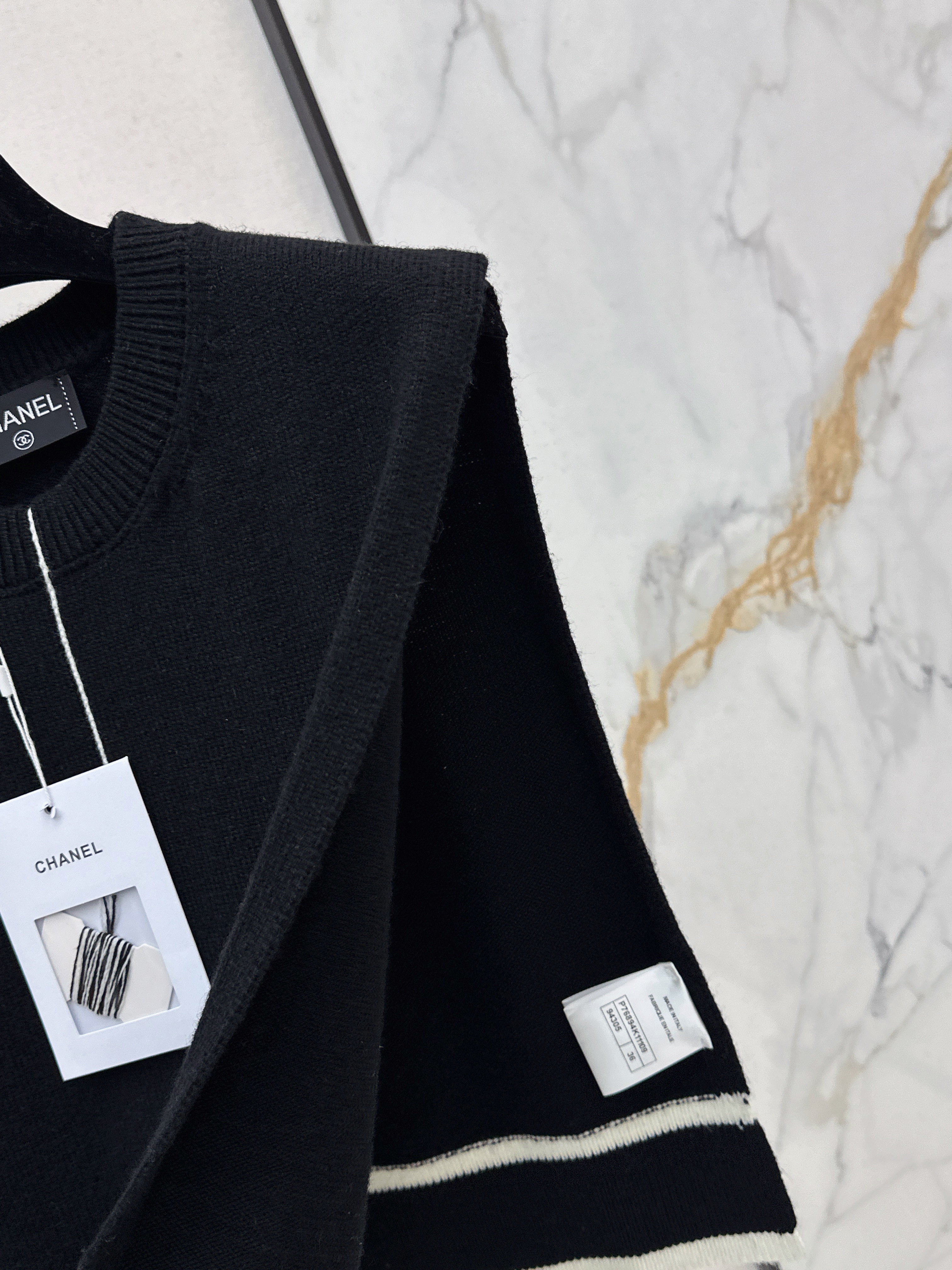 Chan 26ss jacquard knit vest