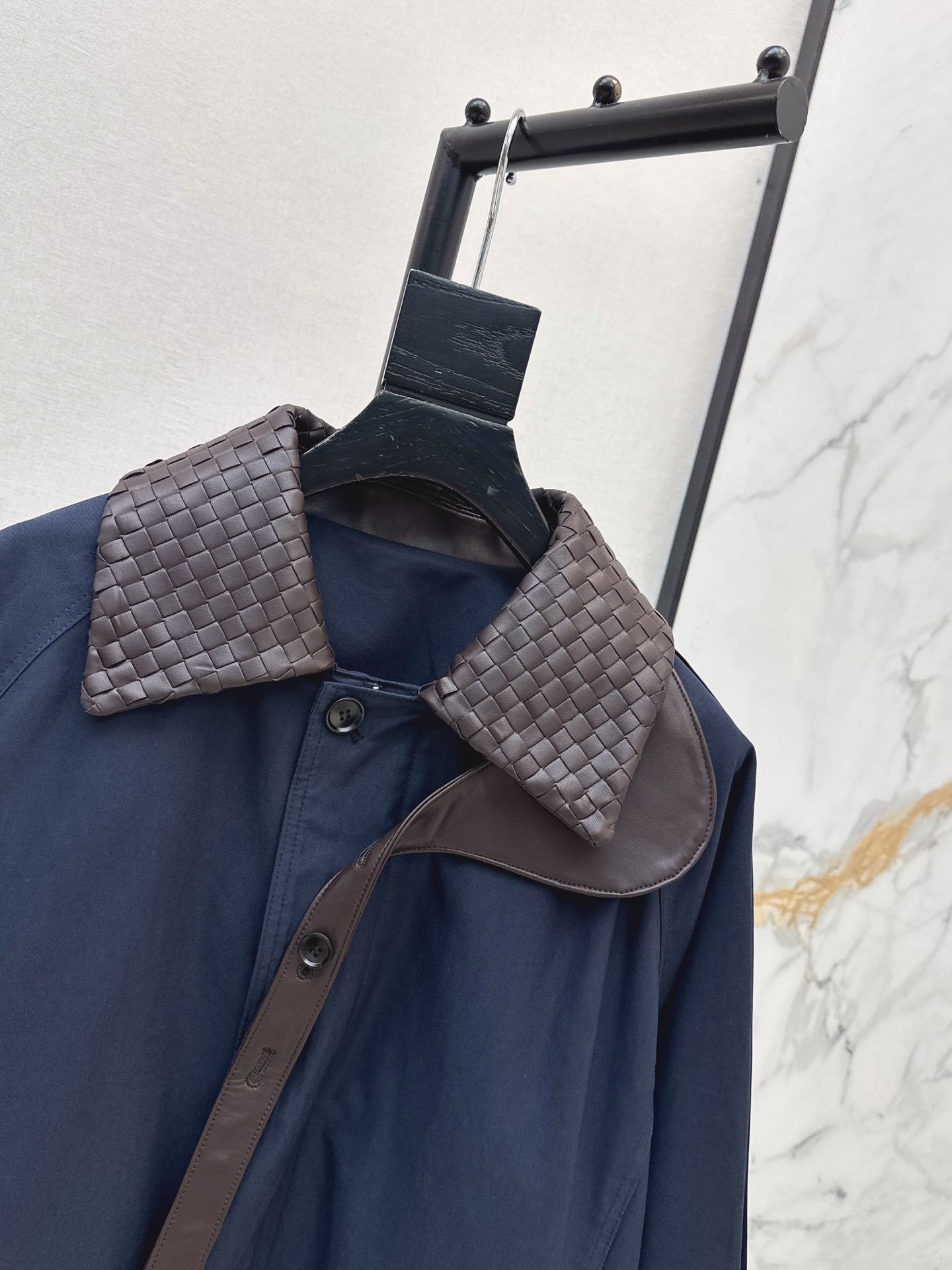 Bott 26ss woven neck jacket