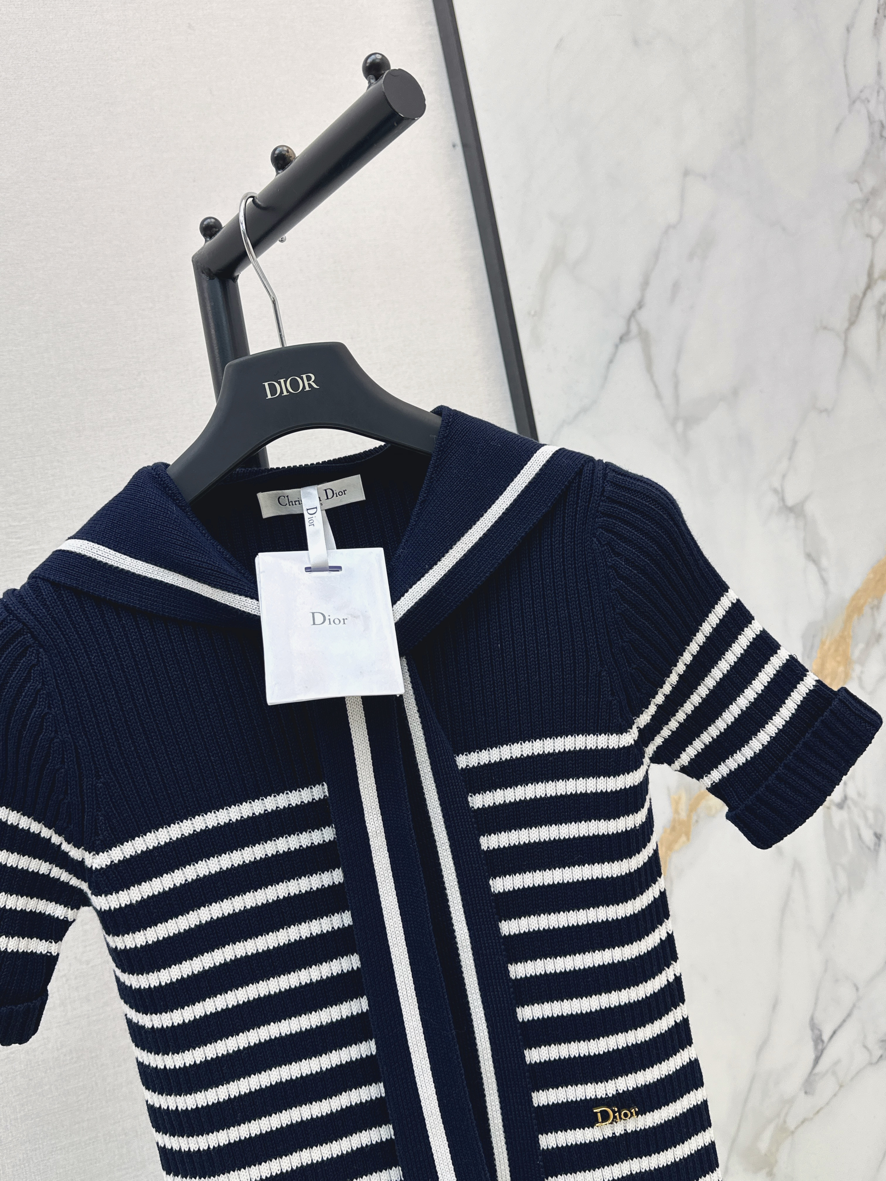 CD 26ss stripe knit dress