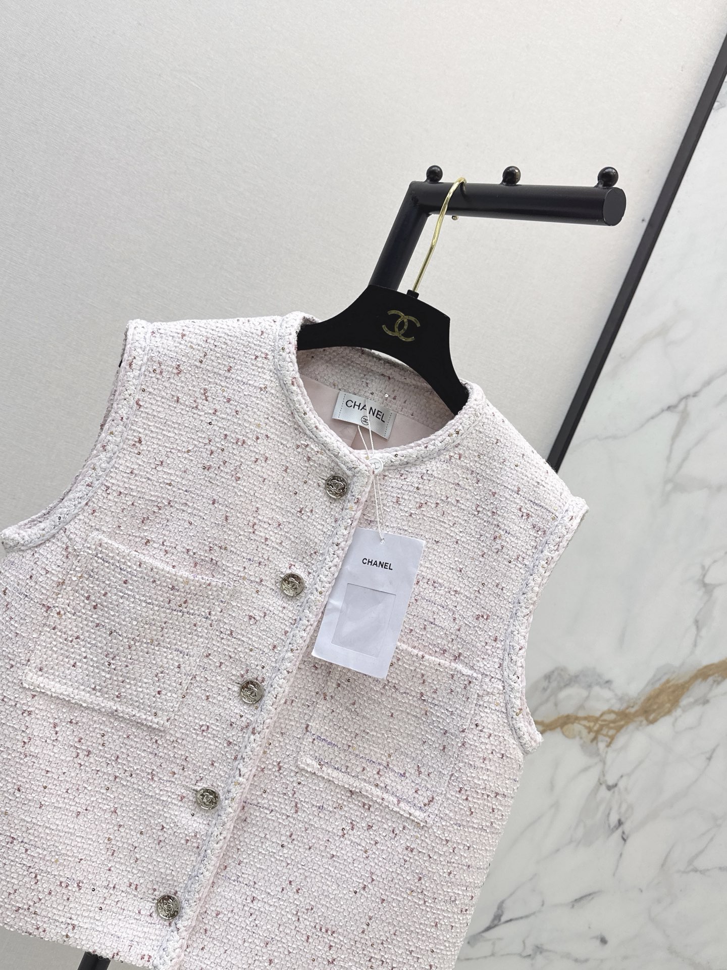 Chan 26ss woven vest