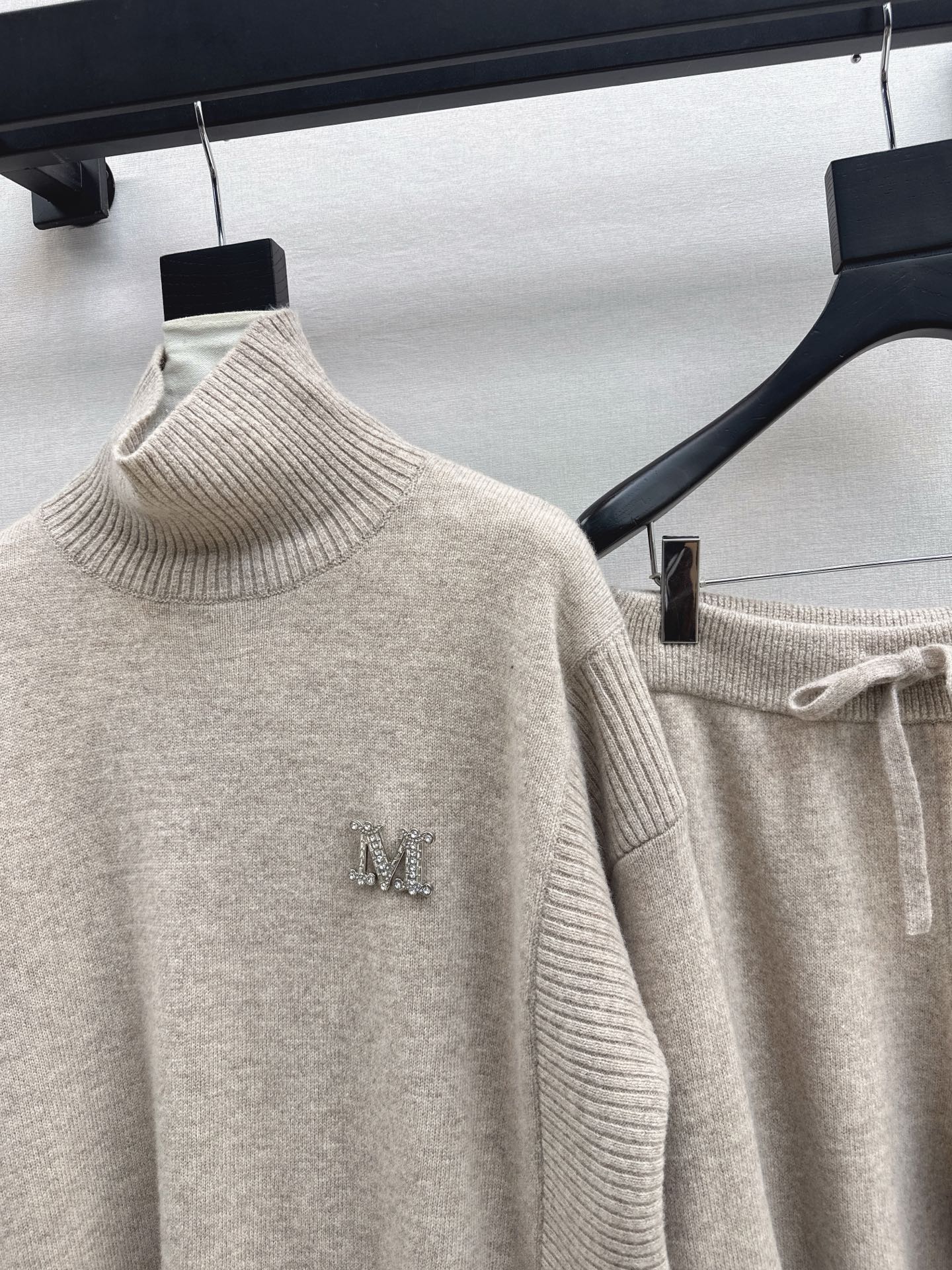 Max 25fw knit high neck sweater+pants outfit sets