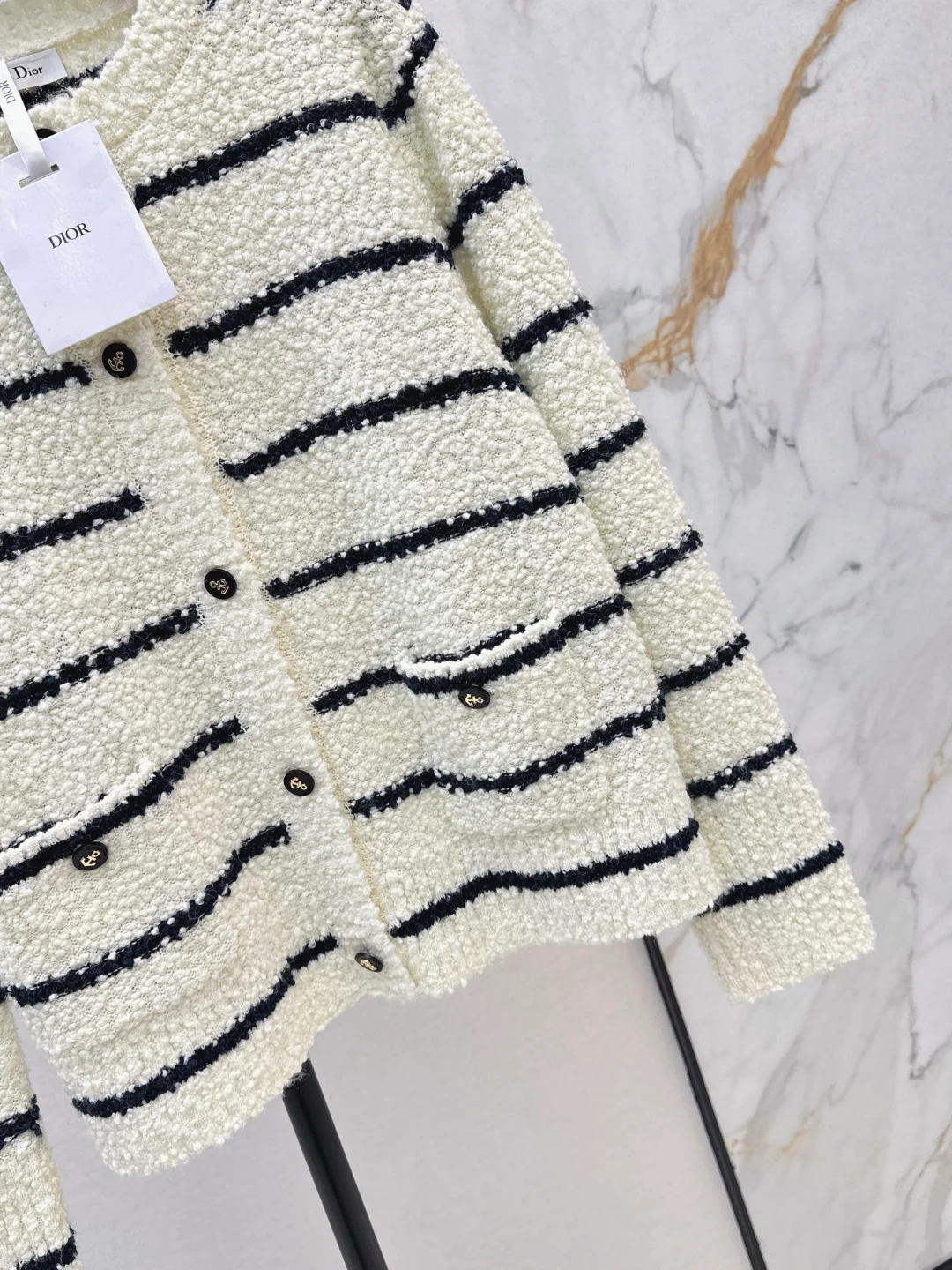 CD 25fw tripe cardigan