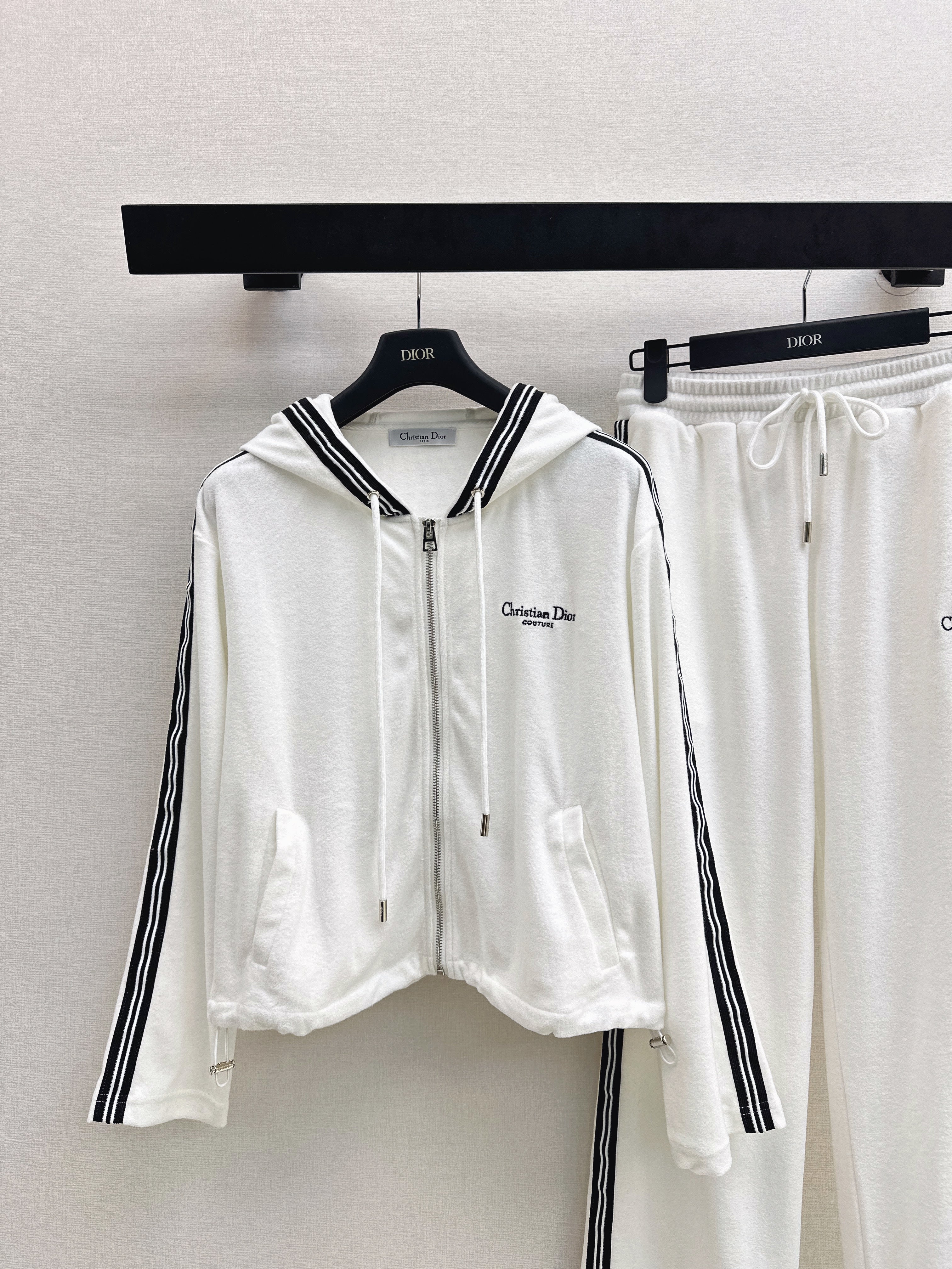 CD 26ss zipper jacket wide-leg pant outfit sets