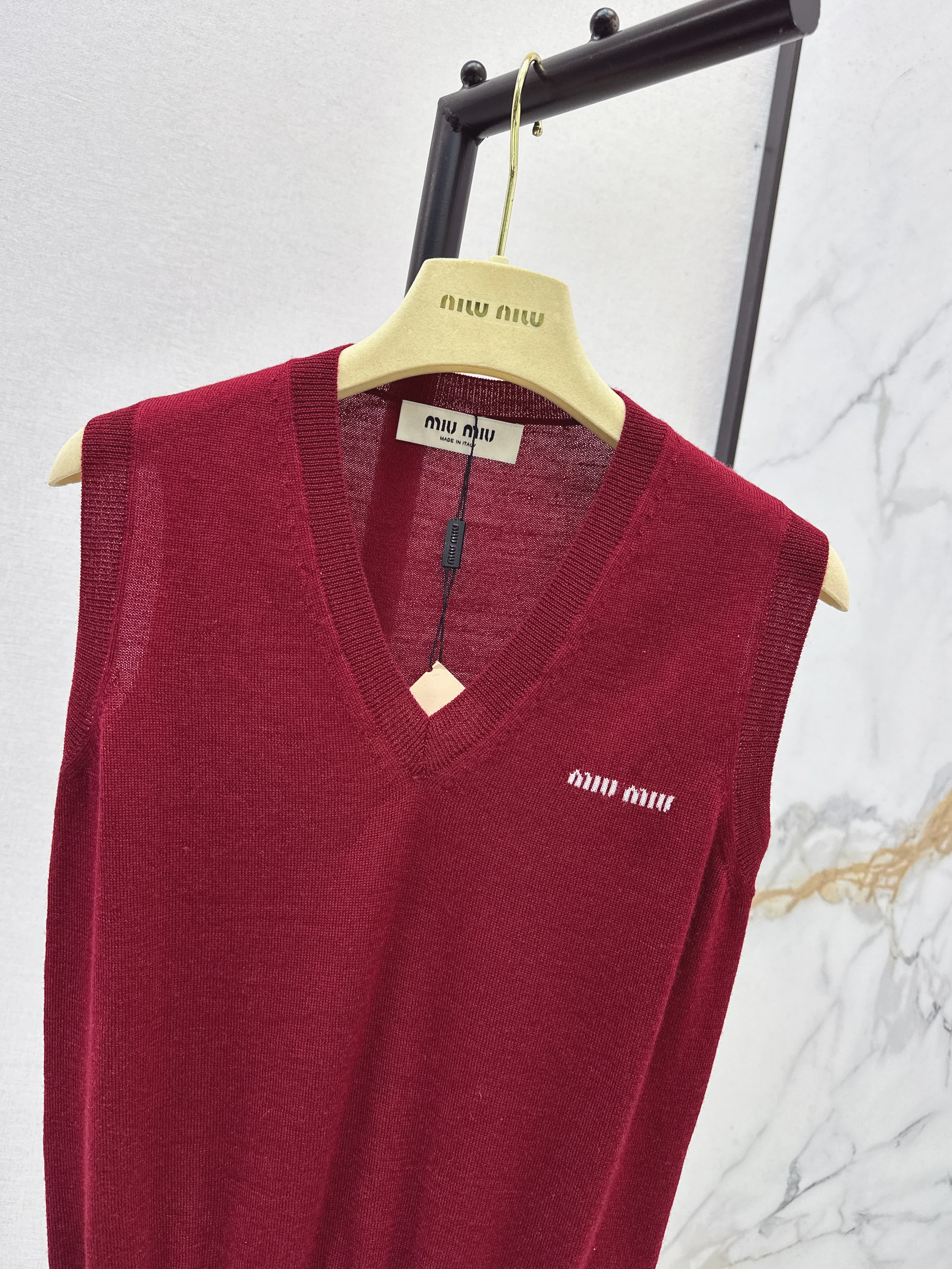 Miu 26ss wool vest
