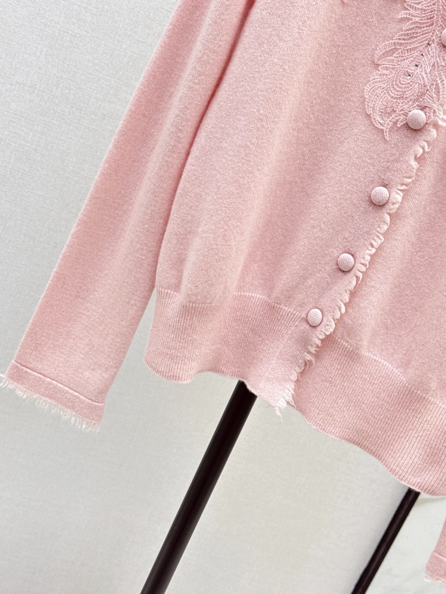 Es 25fw rhinestone cardigan