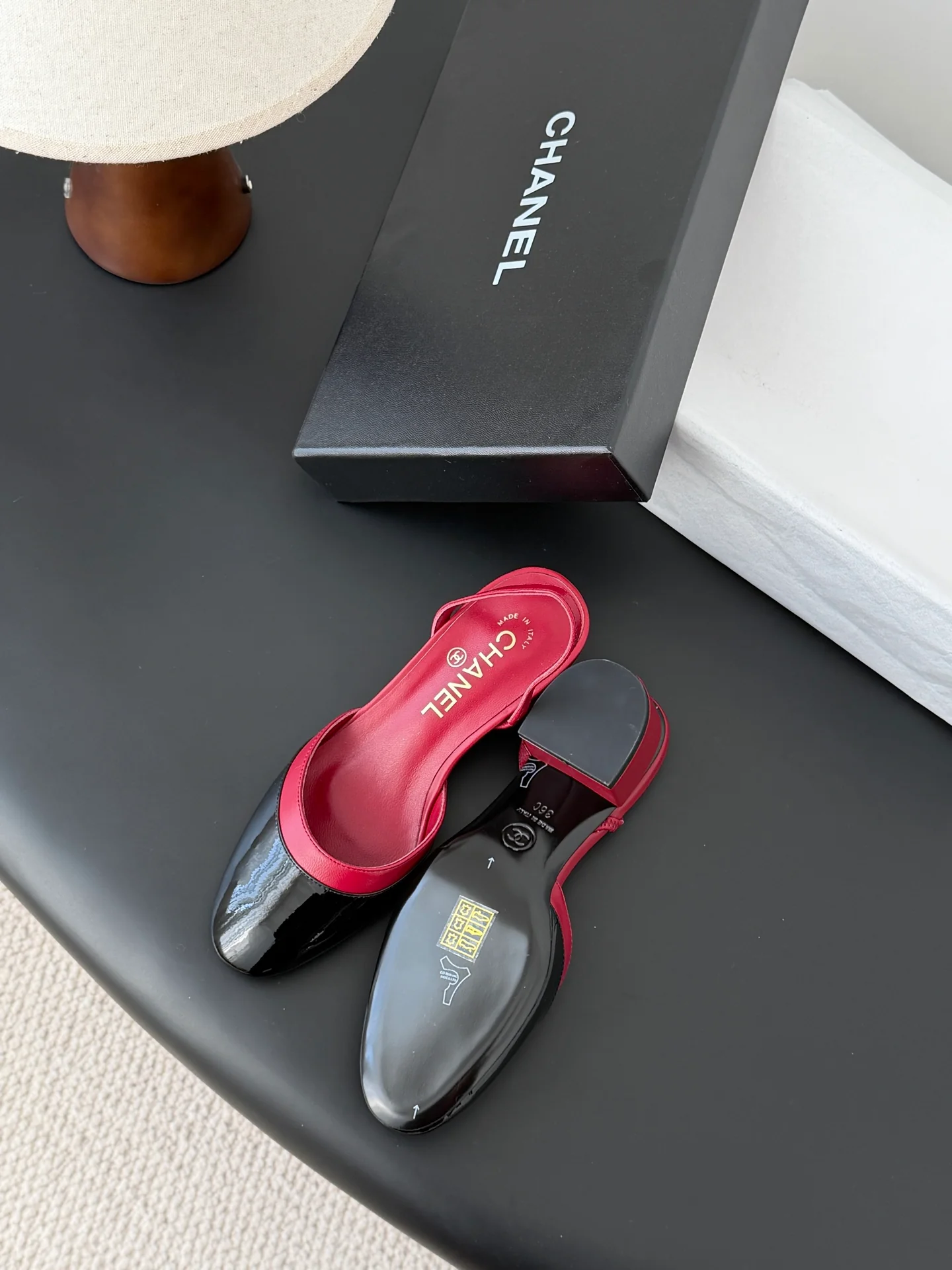 Chan 26ss mary jane chunky flats