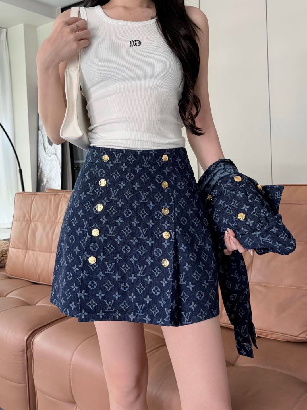 Loui 26ss deni skirt
