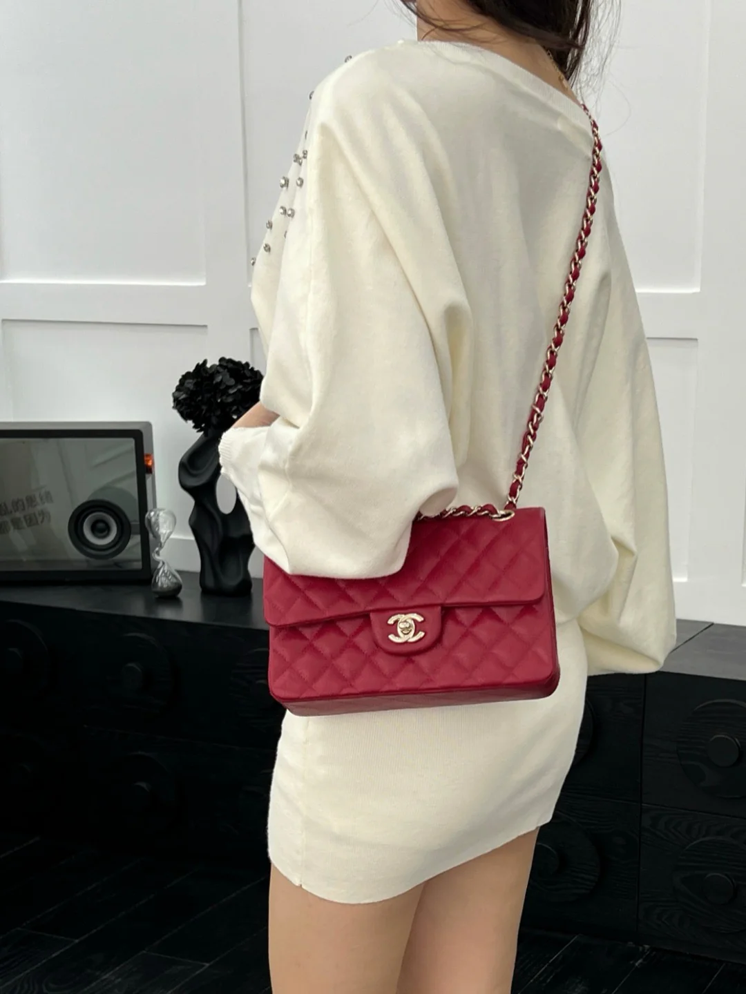 Chan CF23 chain shoulder bag