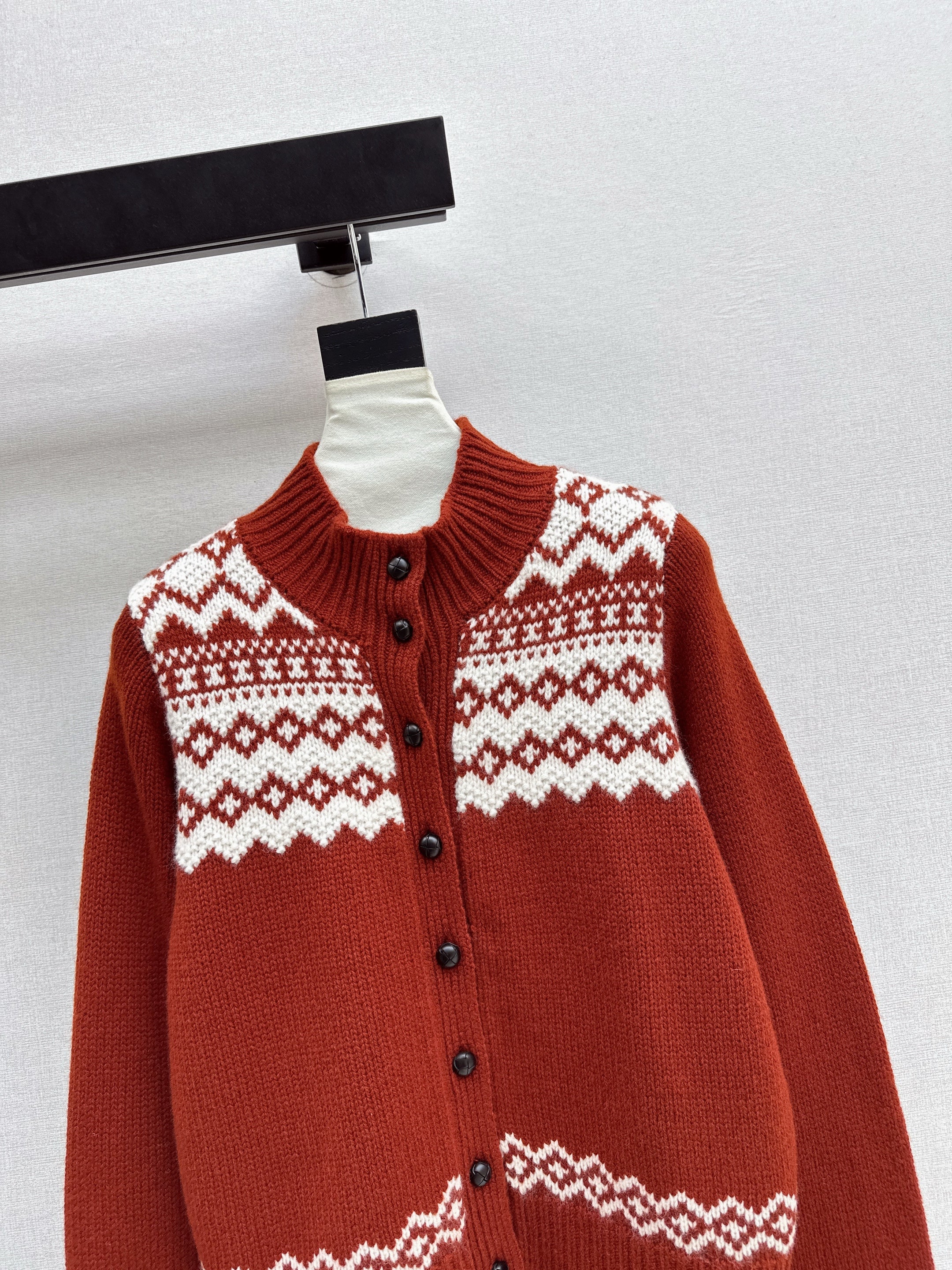 Ralp 26ss fair isle knit cardigan