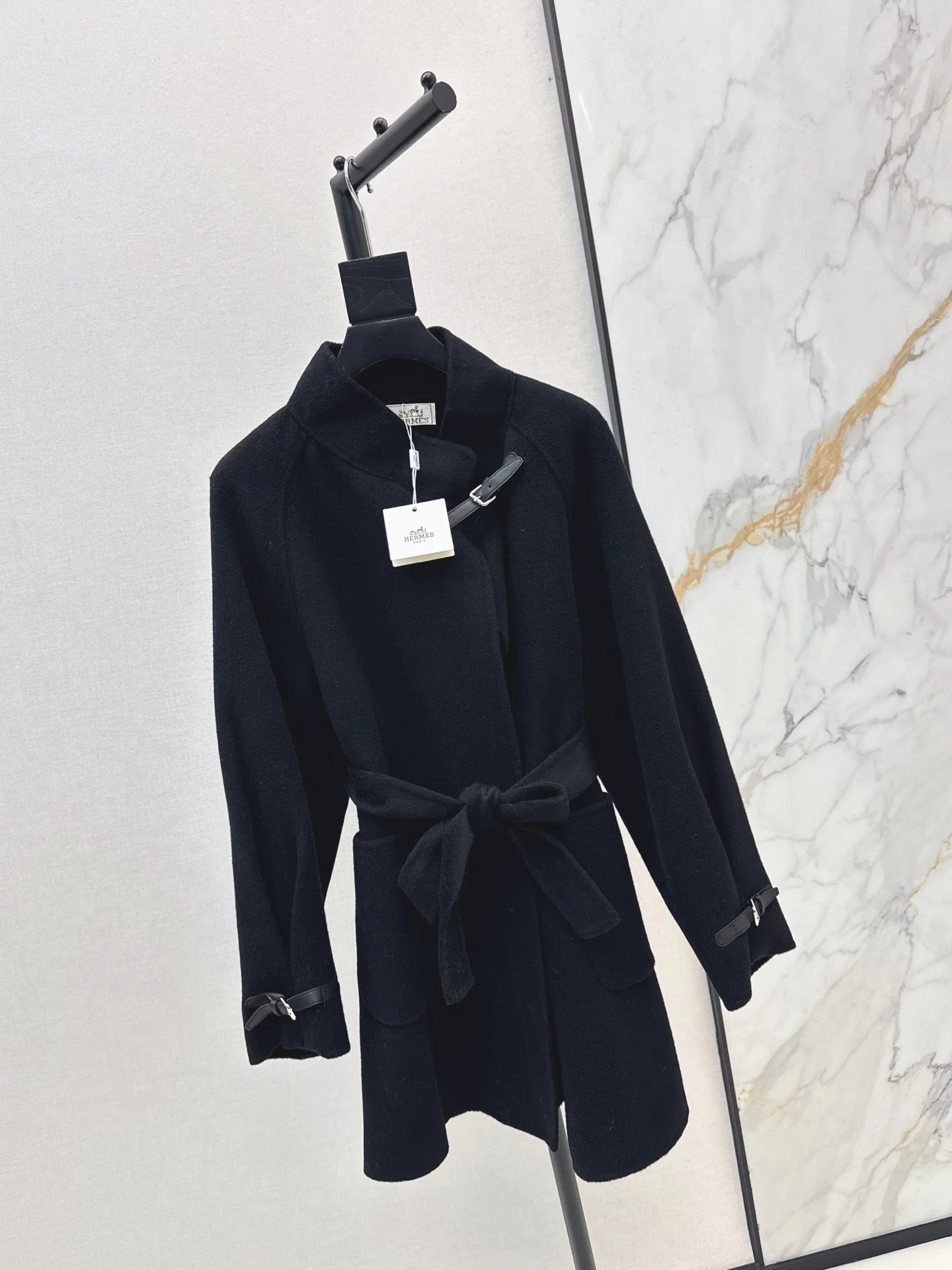 Her 25fw woolen belted overcoats