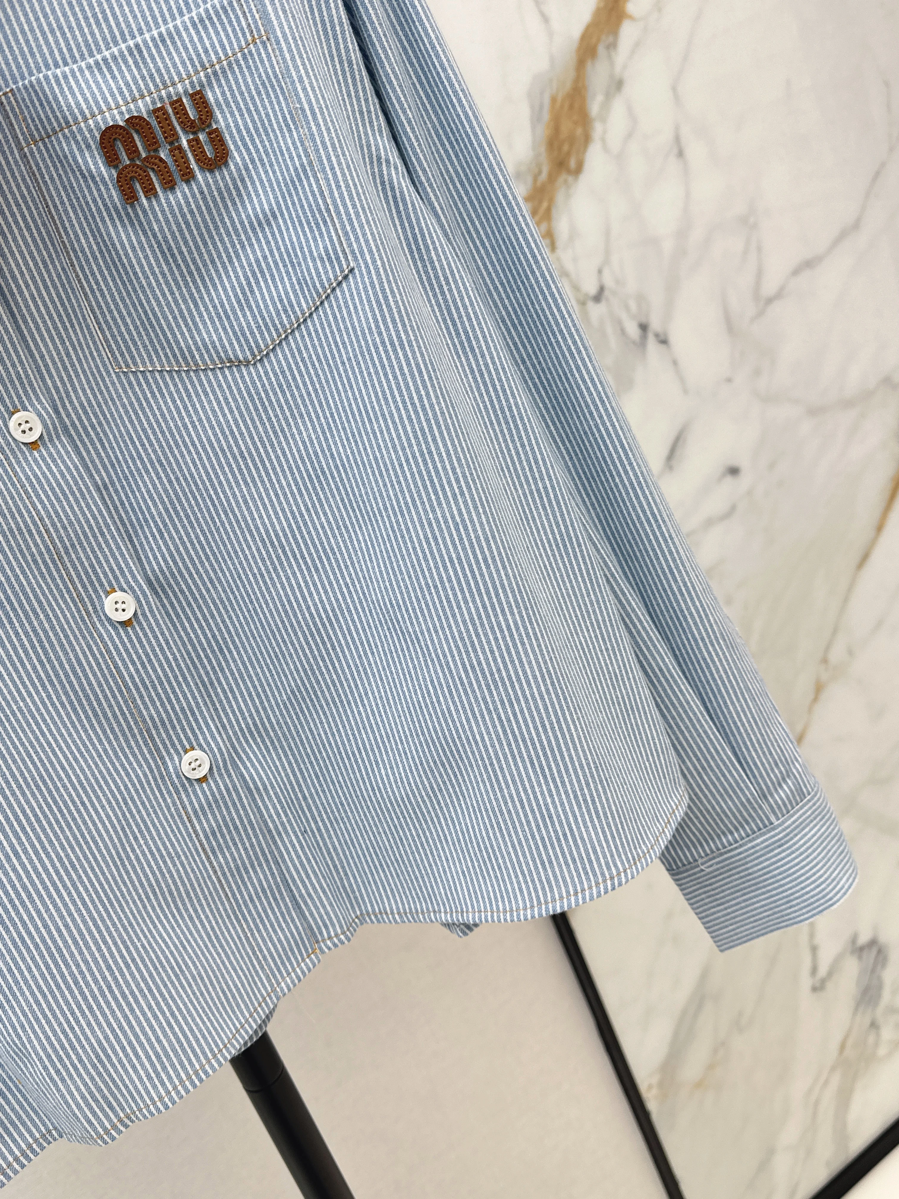 Miu 26ss stripe shirts