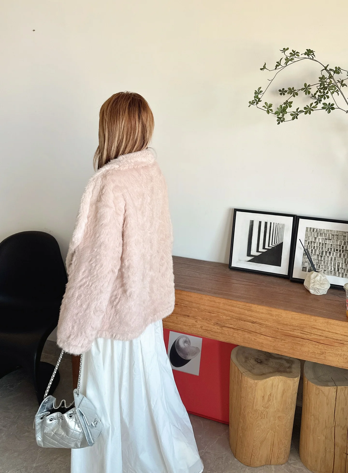 Fend 25fw fur fleece jacket