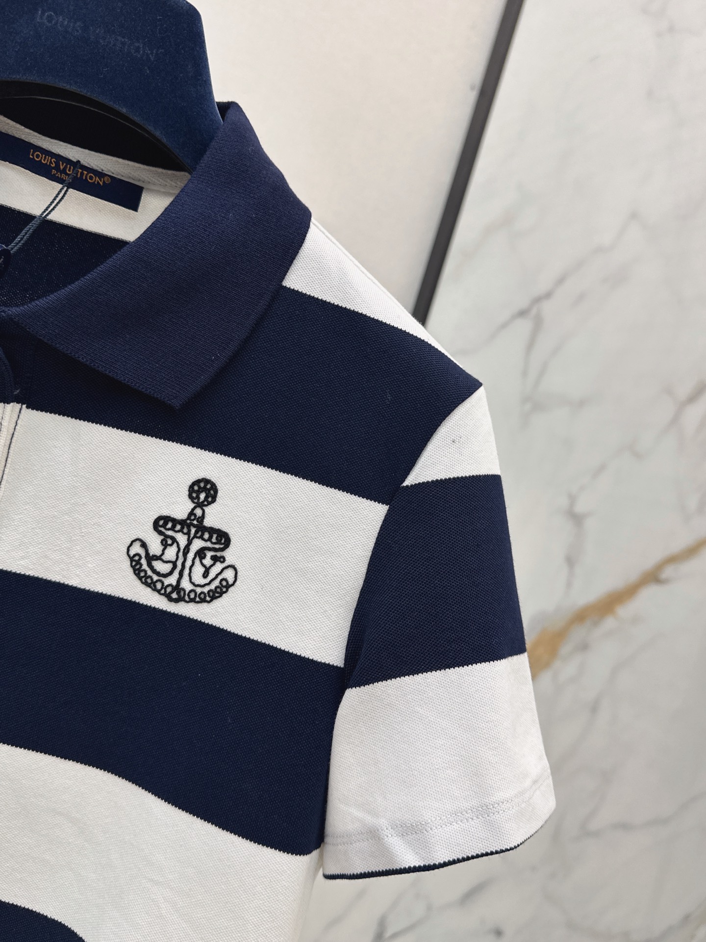 Loui 26ss stripe polo shirt