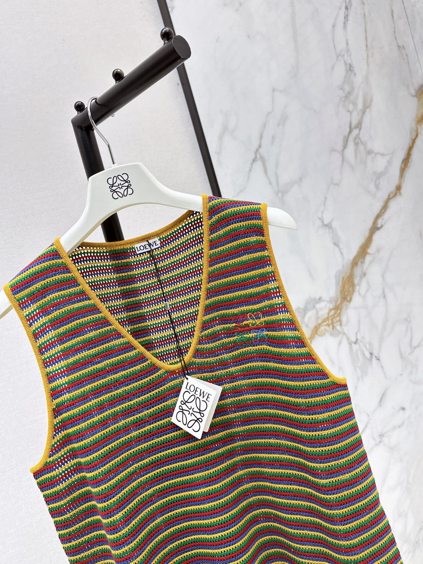 Loe 26ss sleeveless stripe vest