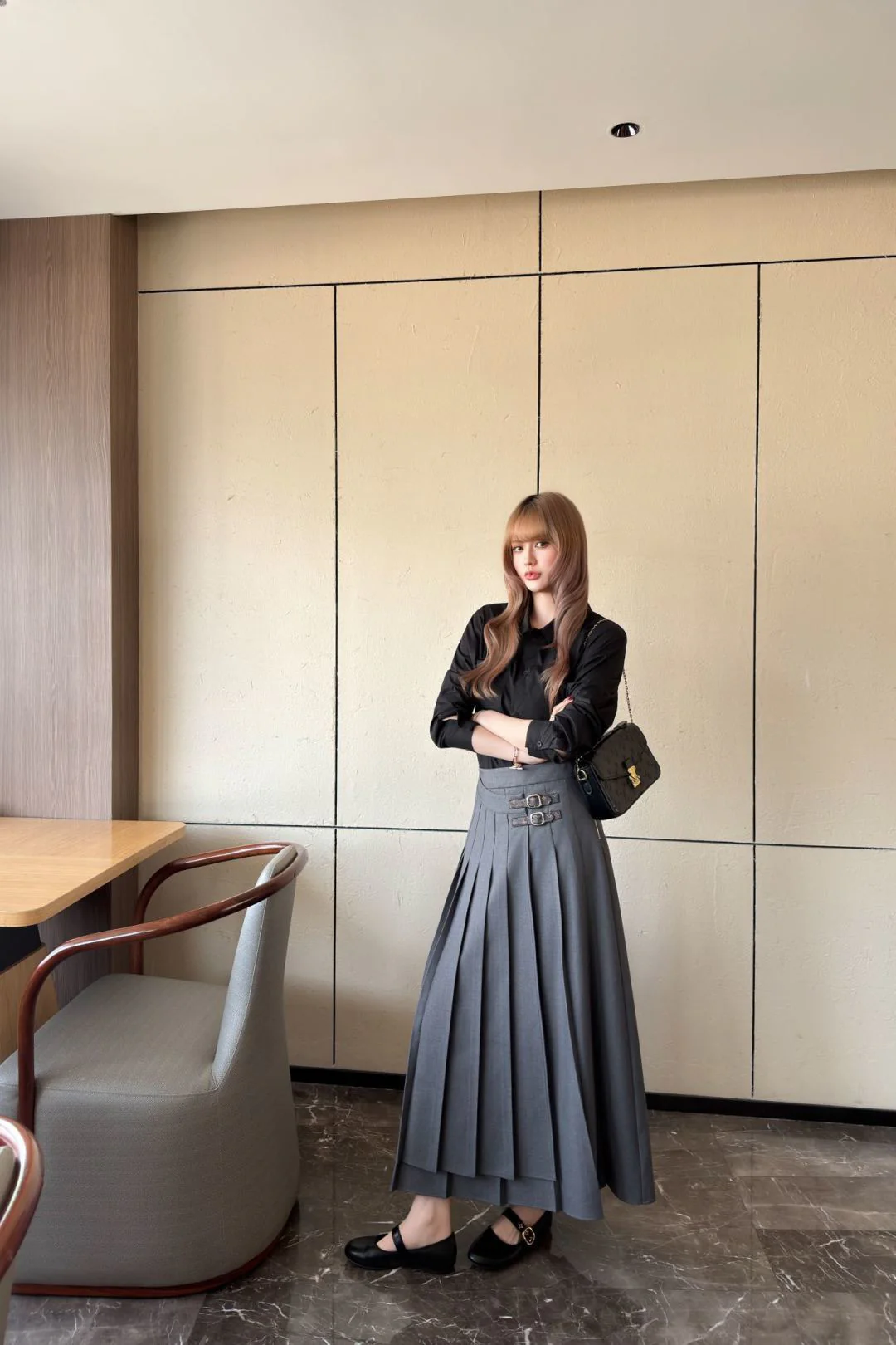 Louis 26ss pleated skirts