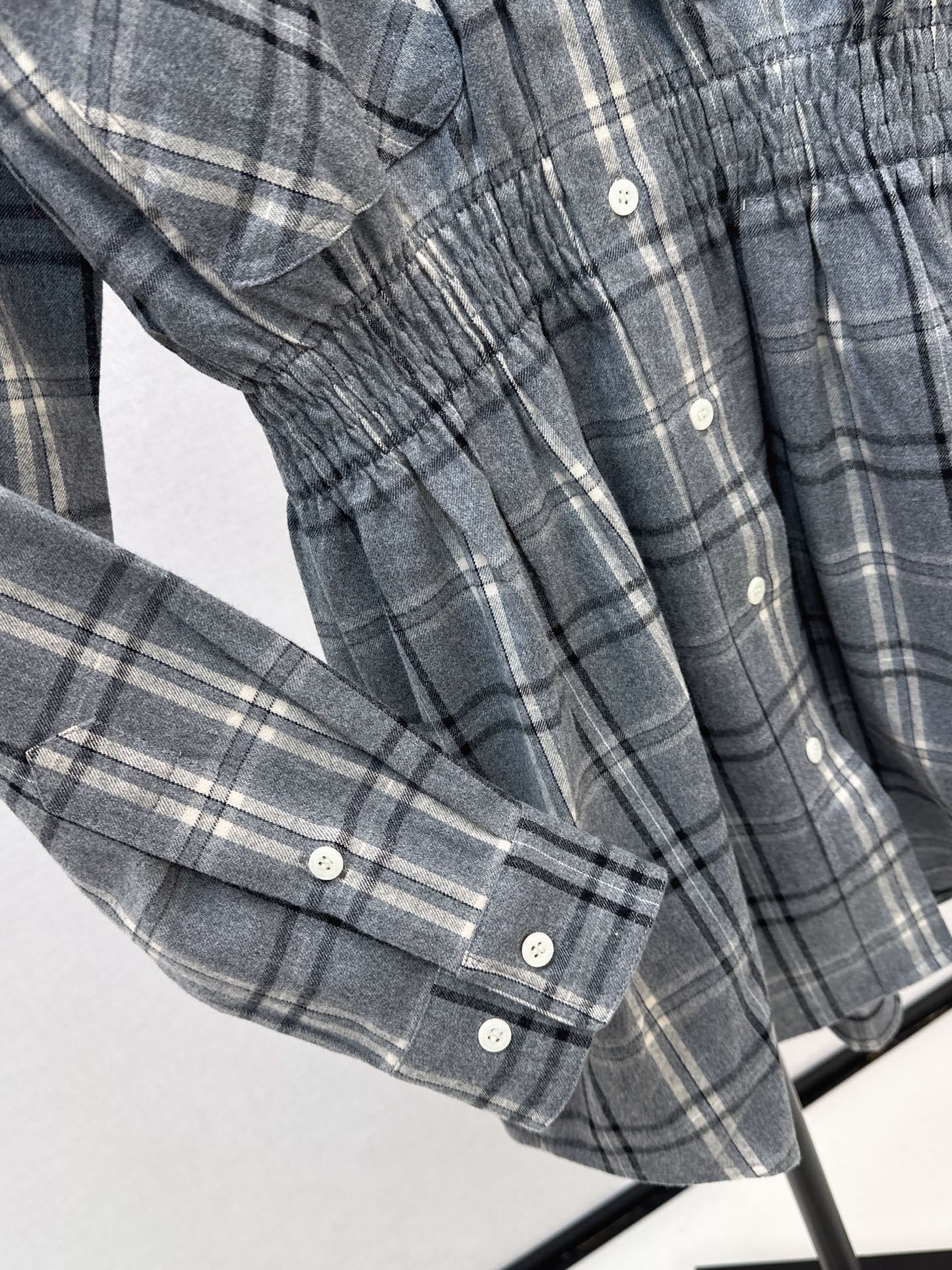 Miu 25fw plaid shirt dress