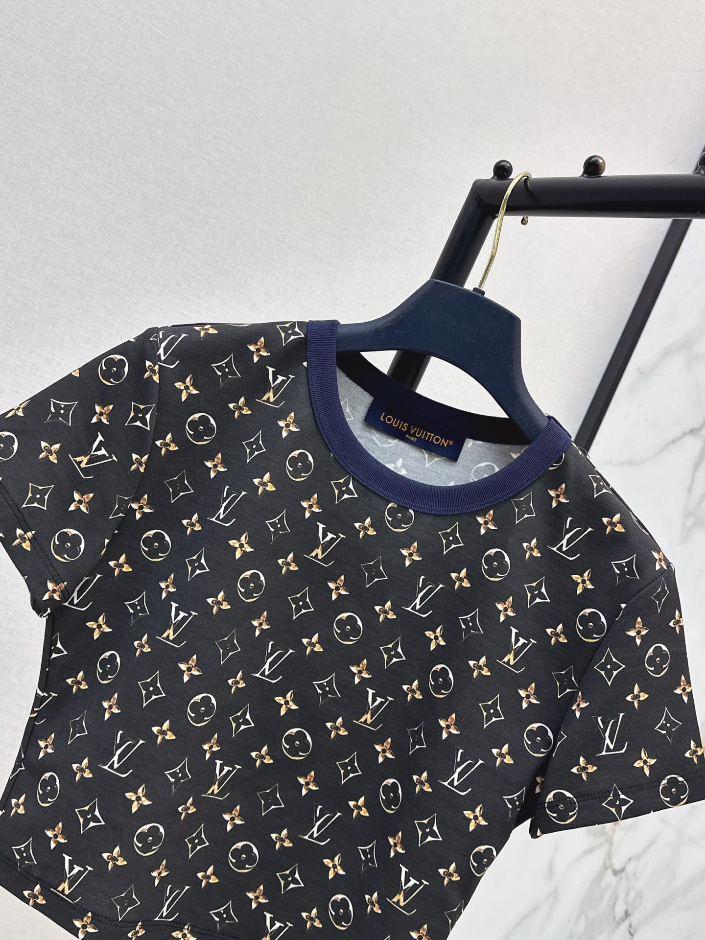 Loui 26ss cropped print t-shirt