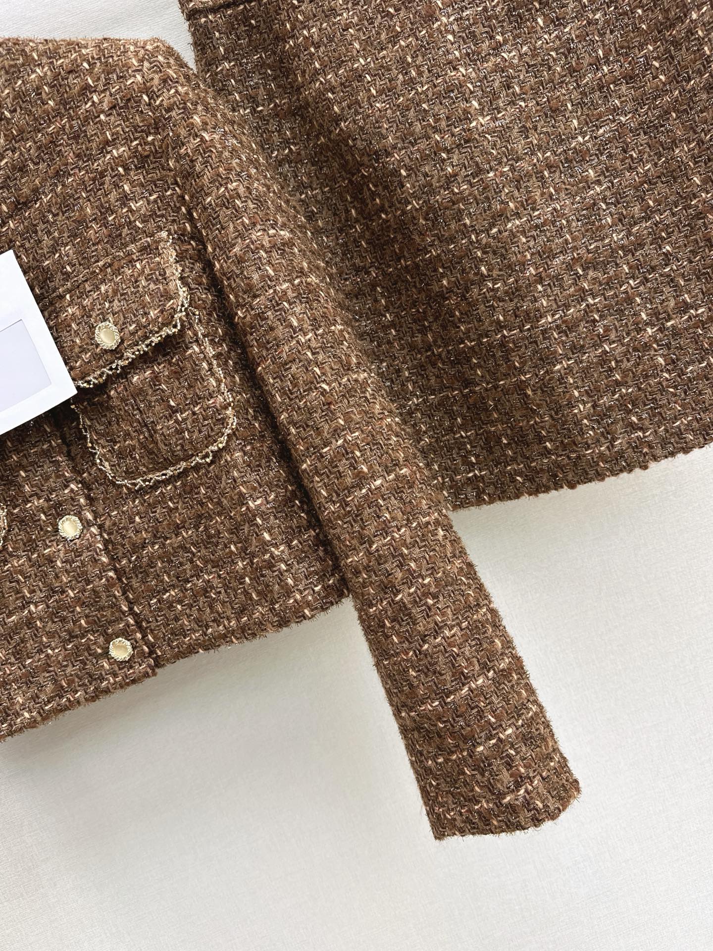 Chan 26ss woven jacket skirts sets