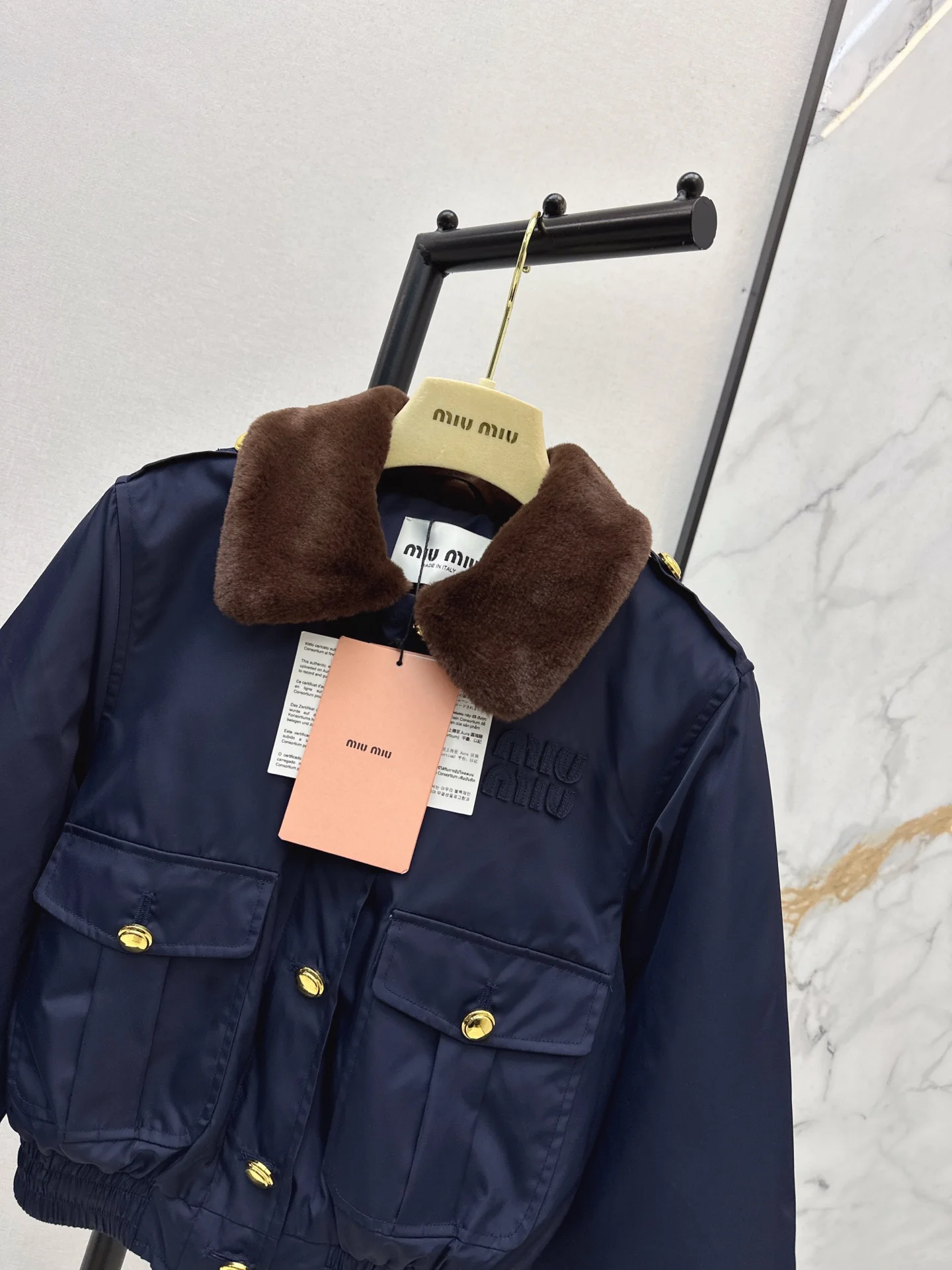 Miu 25fw padded jacket