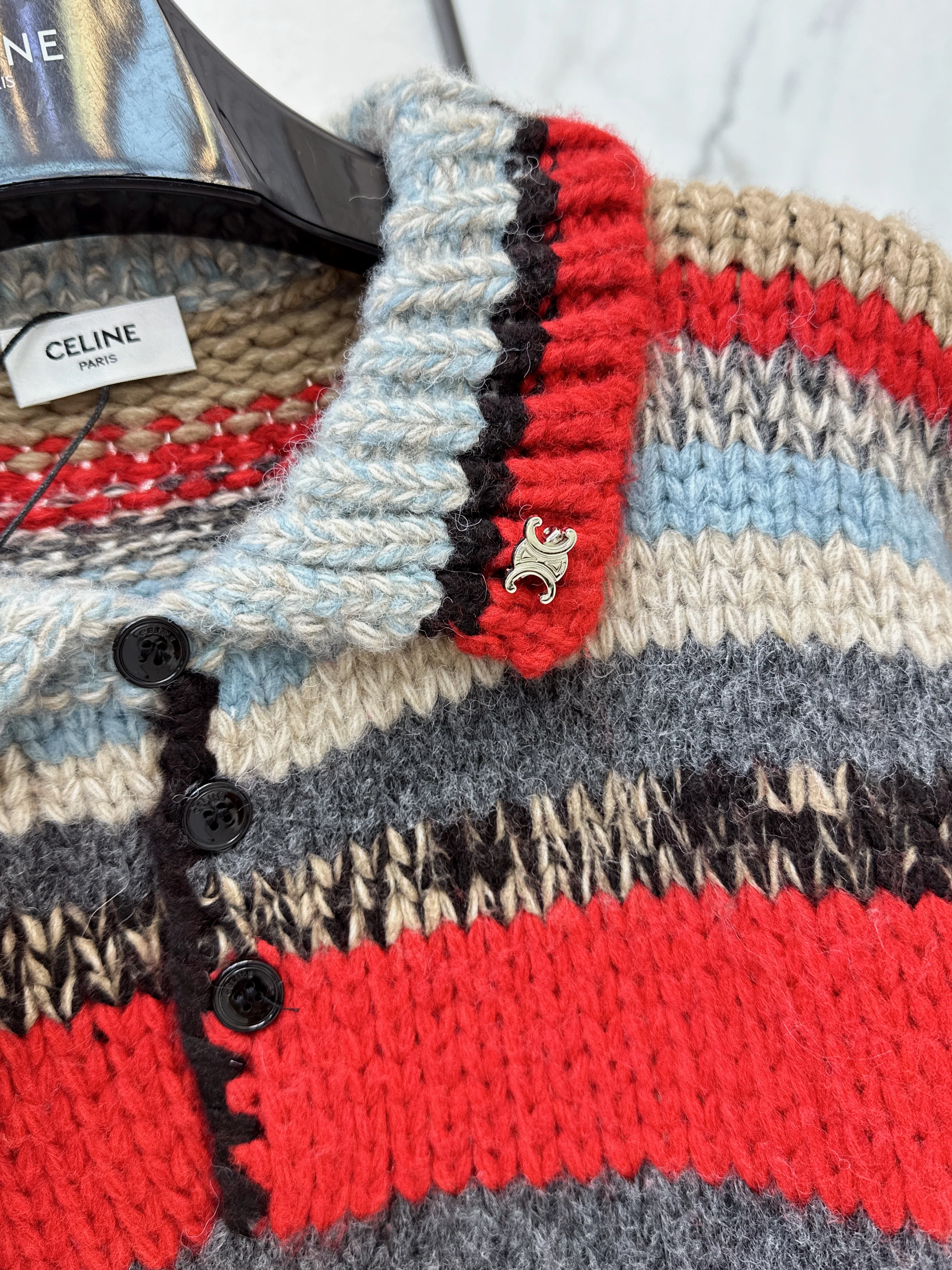 Celi 26ss contract stripe sweater