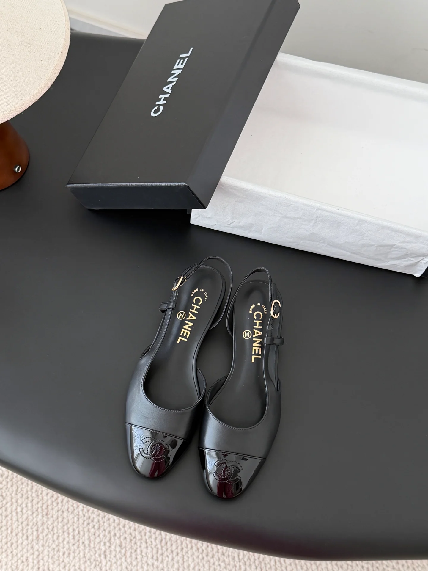 Chan 25fw slingback mary jane shoes