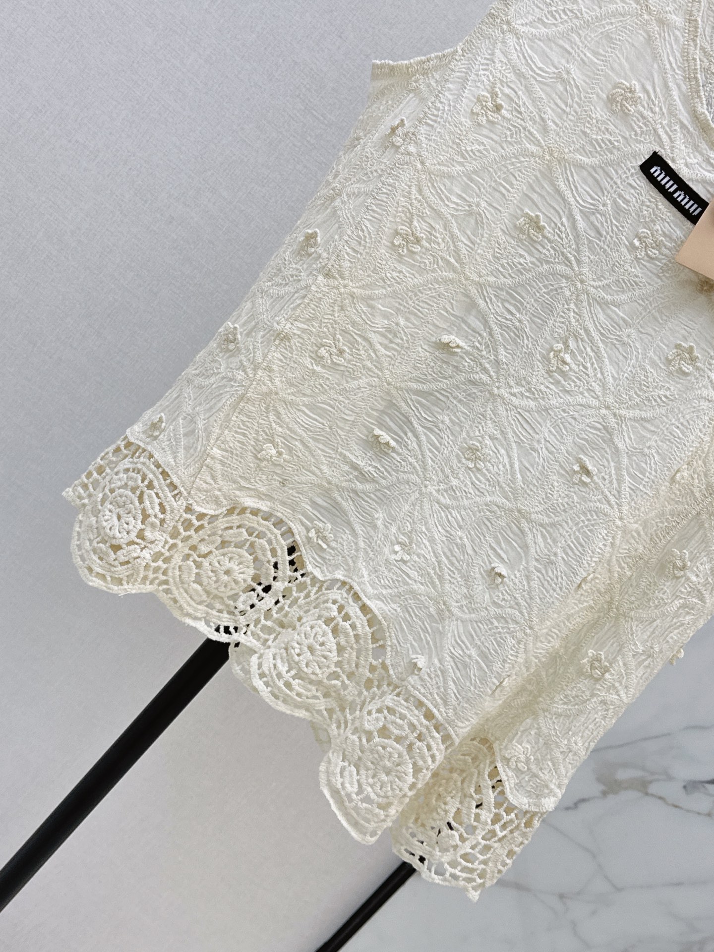 Miu 26ss embroidert vest