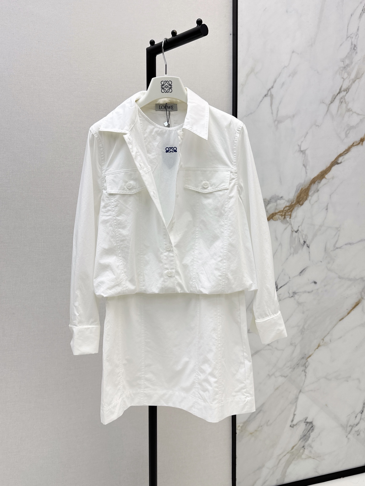 Loe 26ss 2in1 shirt dress