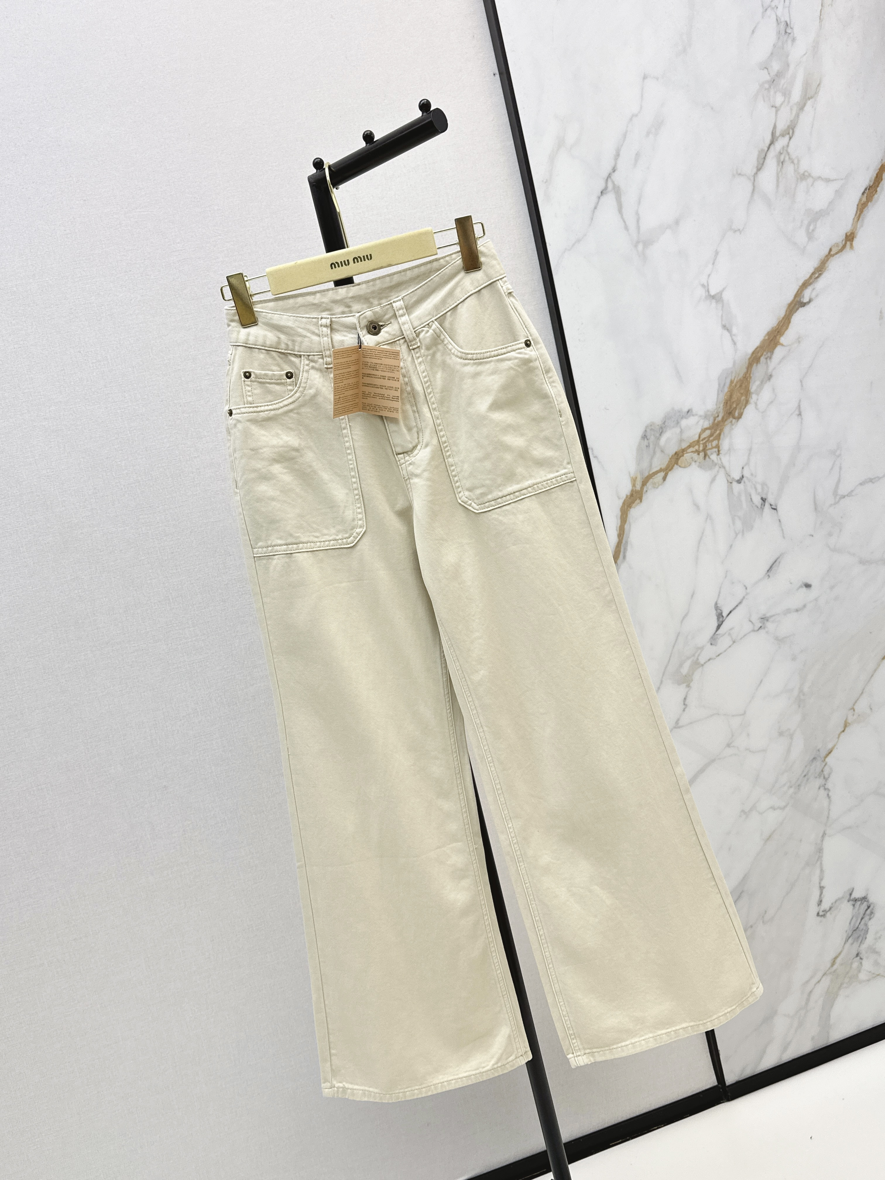 Miu 26ss straight-leg jeans