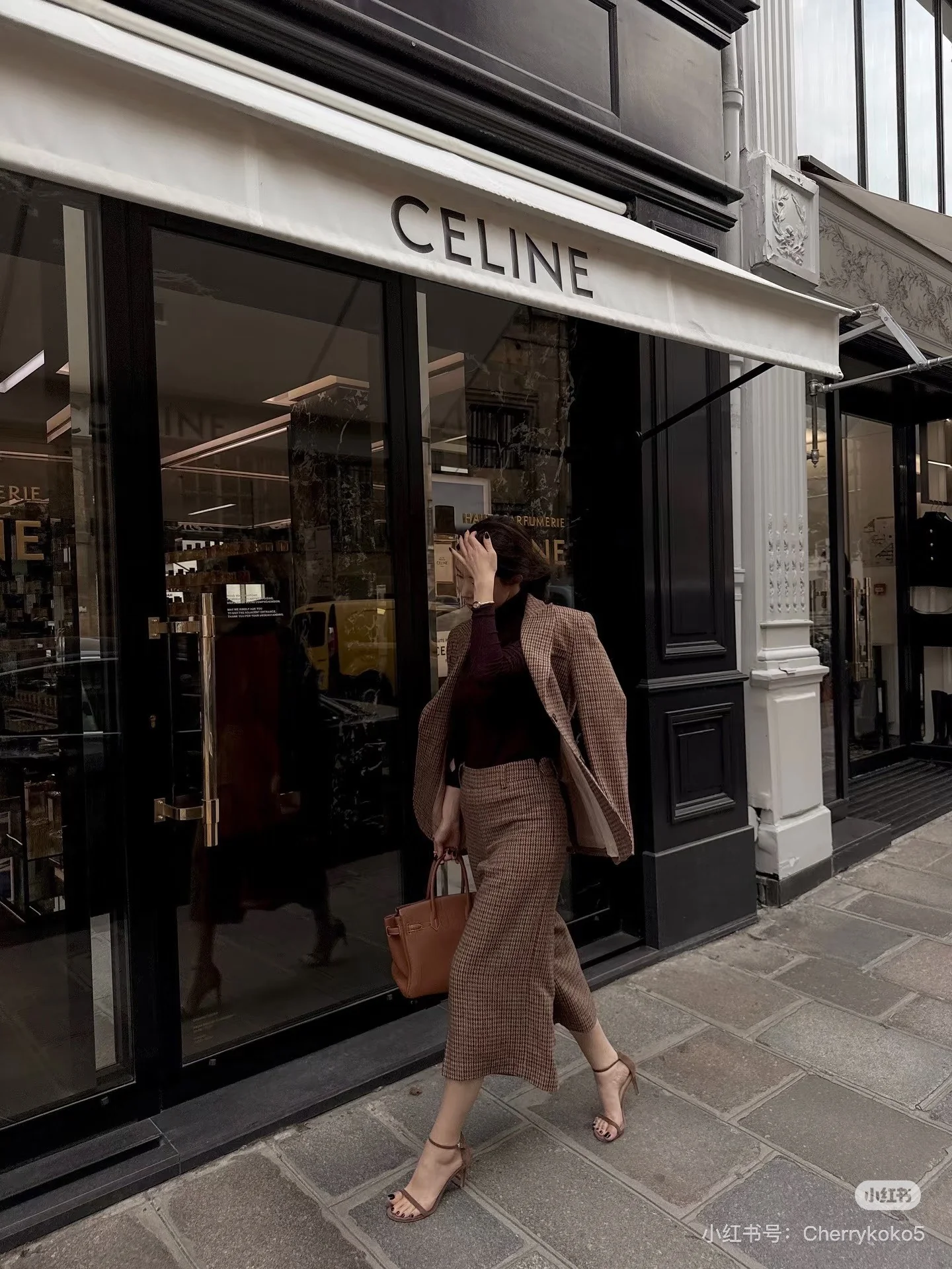 Celi 25fw check blazer