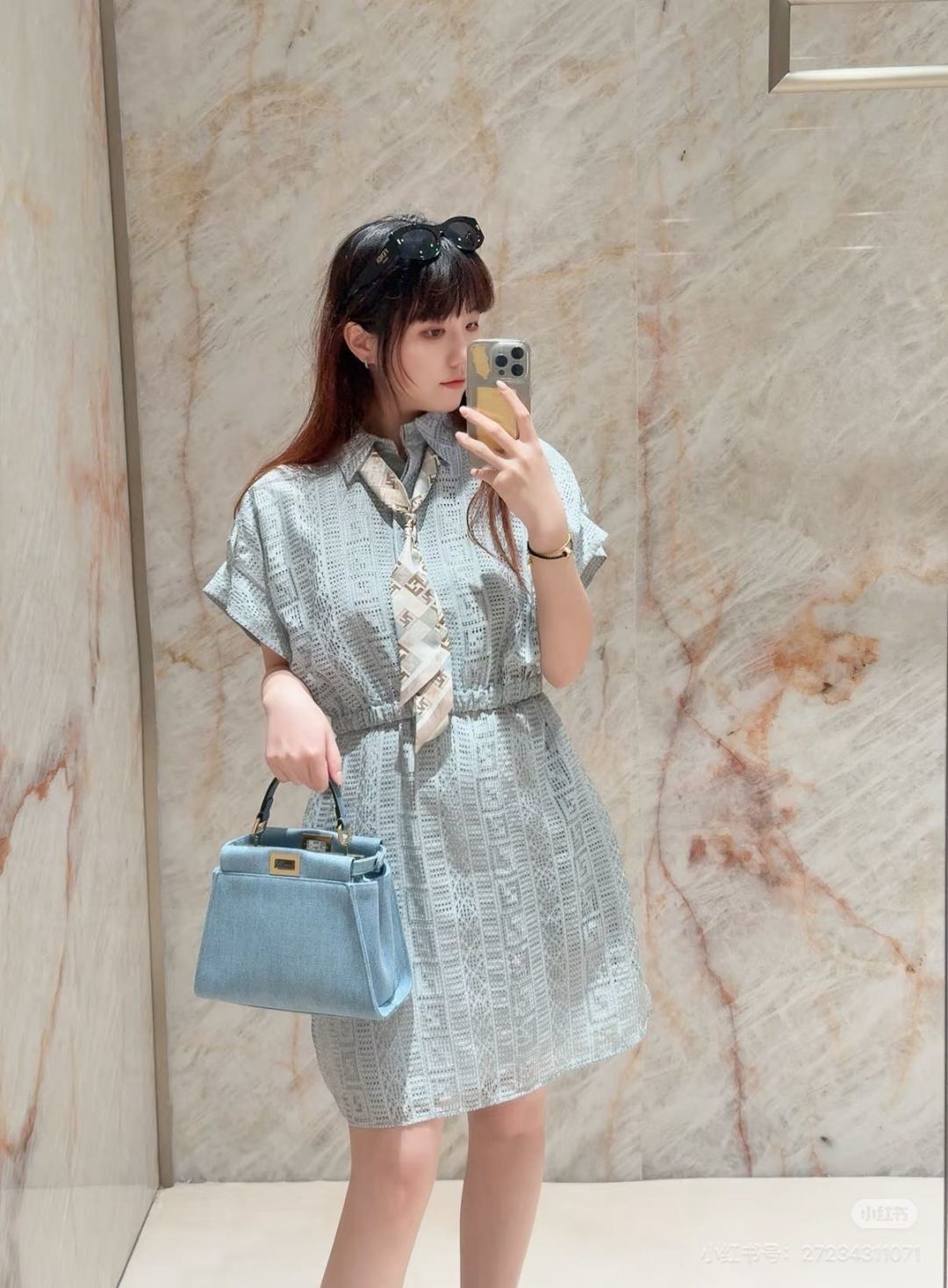 Fen 26ss hollow dress