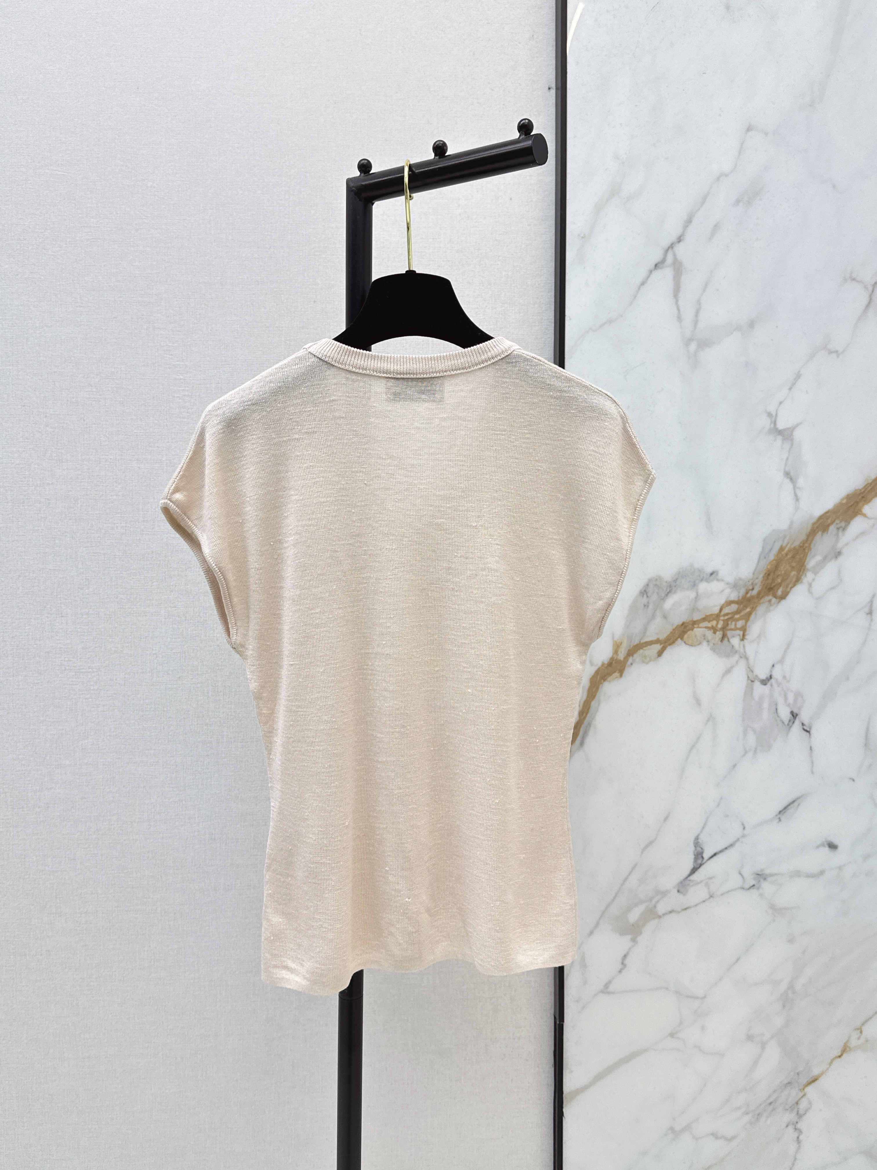 Chan 26ss 3d flower t-shirt