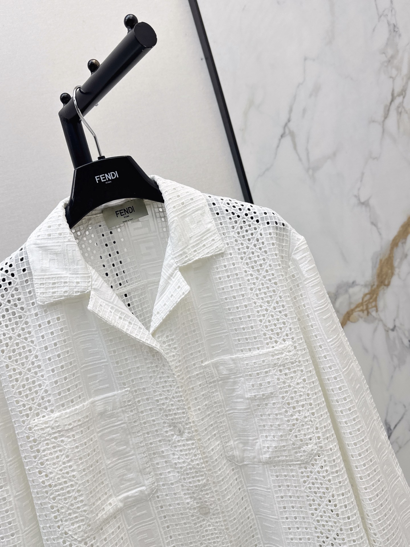 Fen 26ss hollow shirt