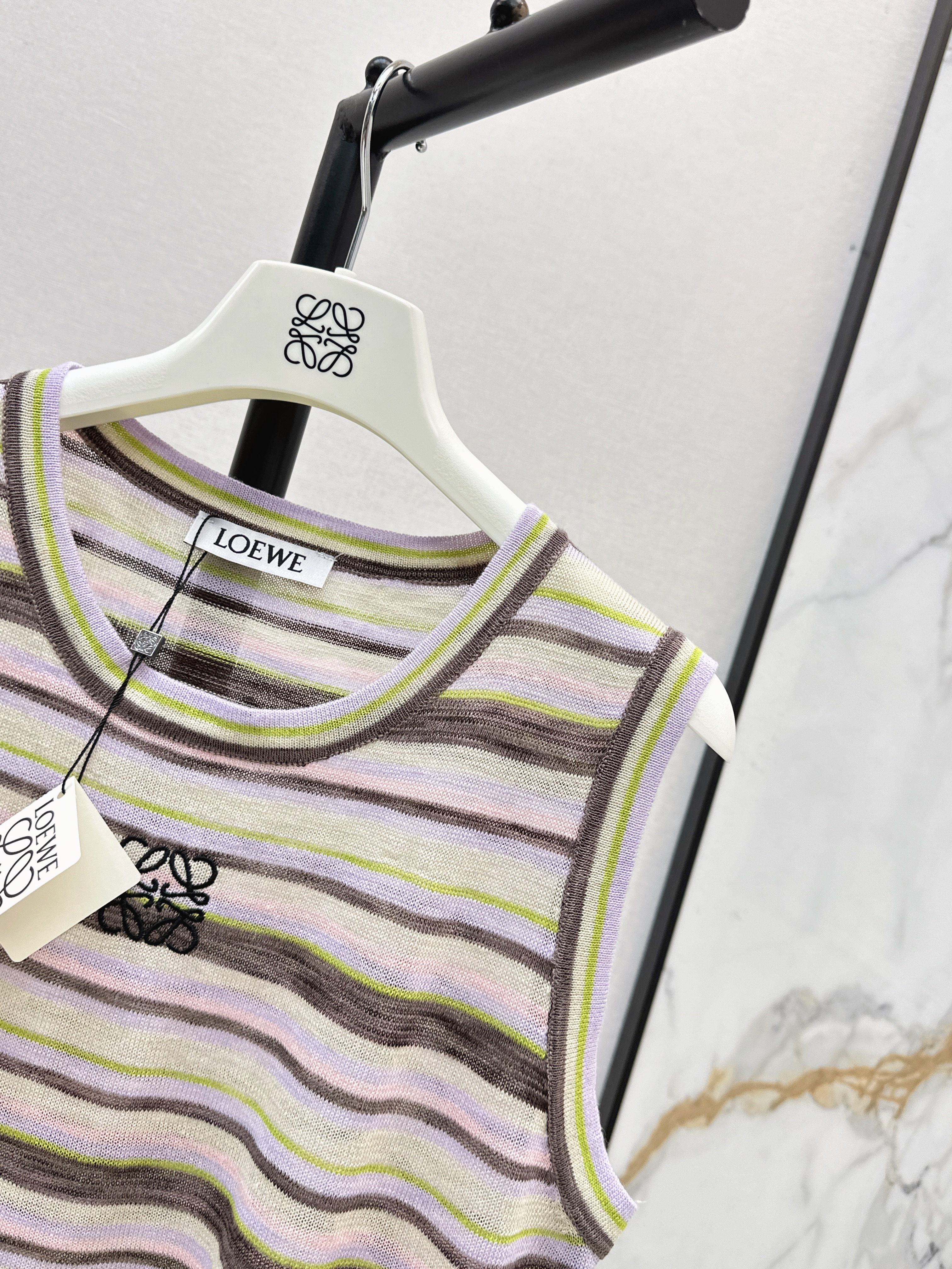 Loe 26ss stripe vest