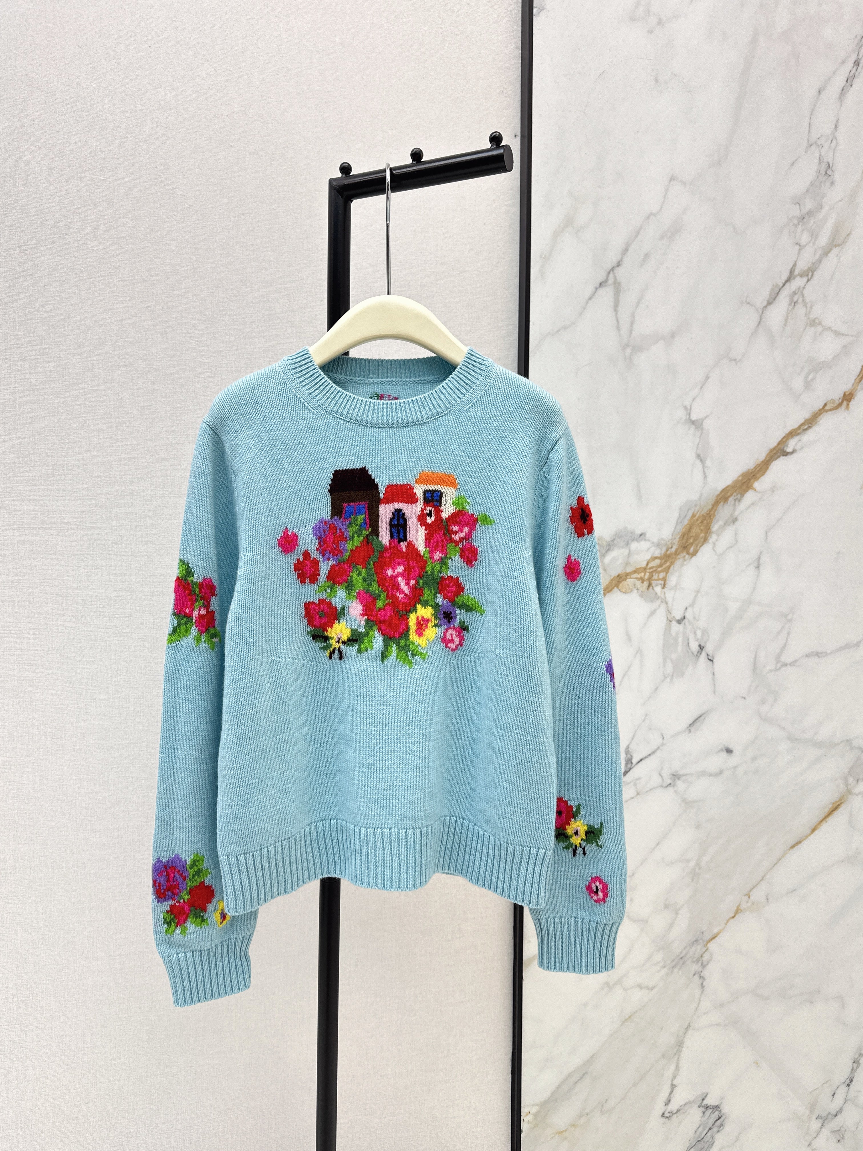 Erdo 26ss intarsia cashmere