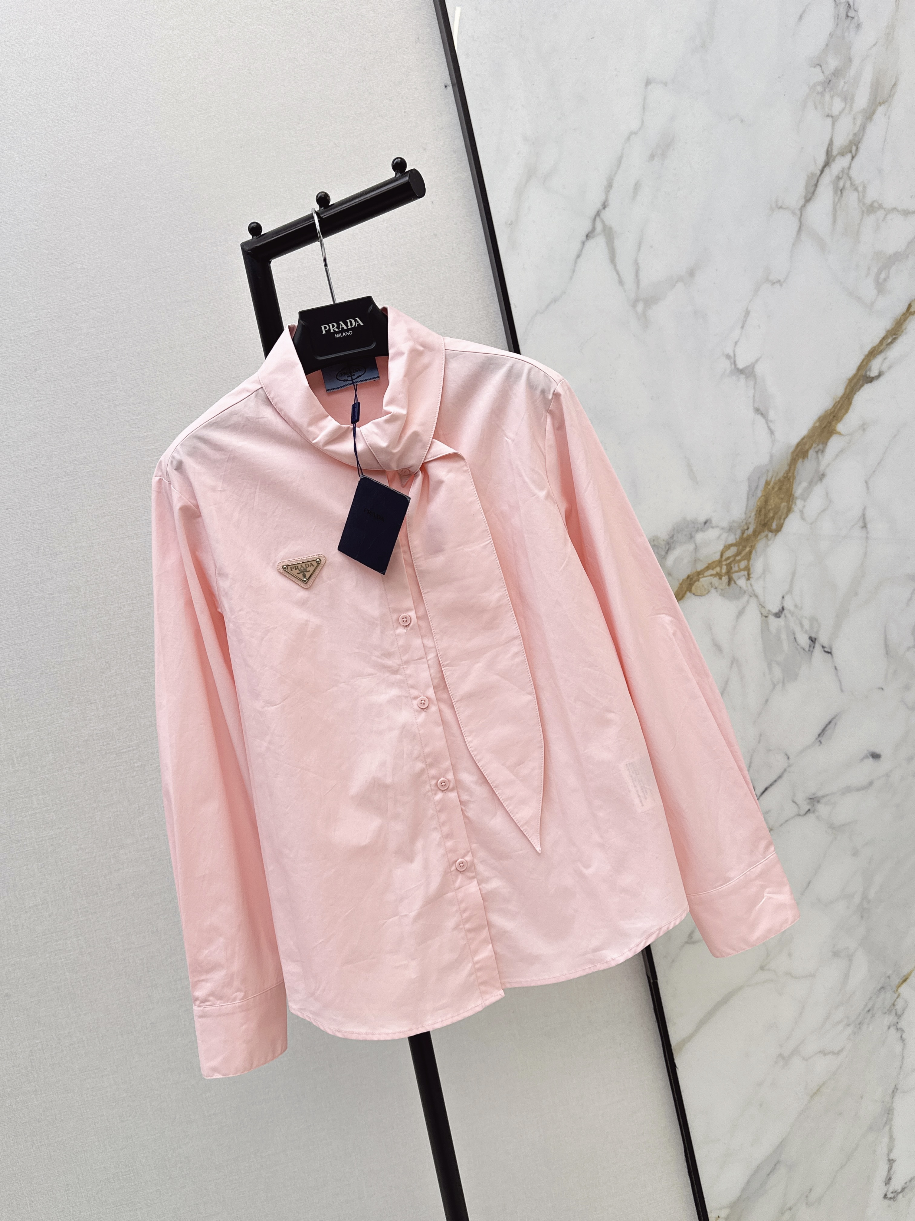 Pra 26ss ribbon shirt