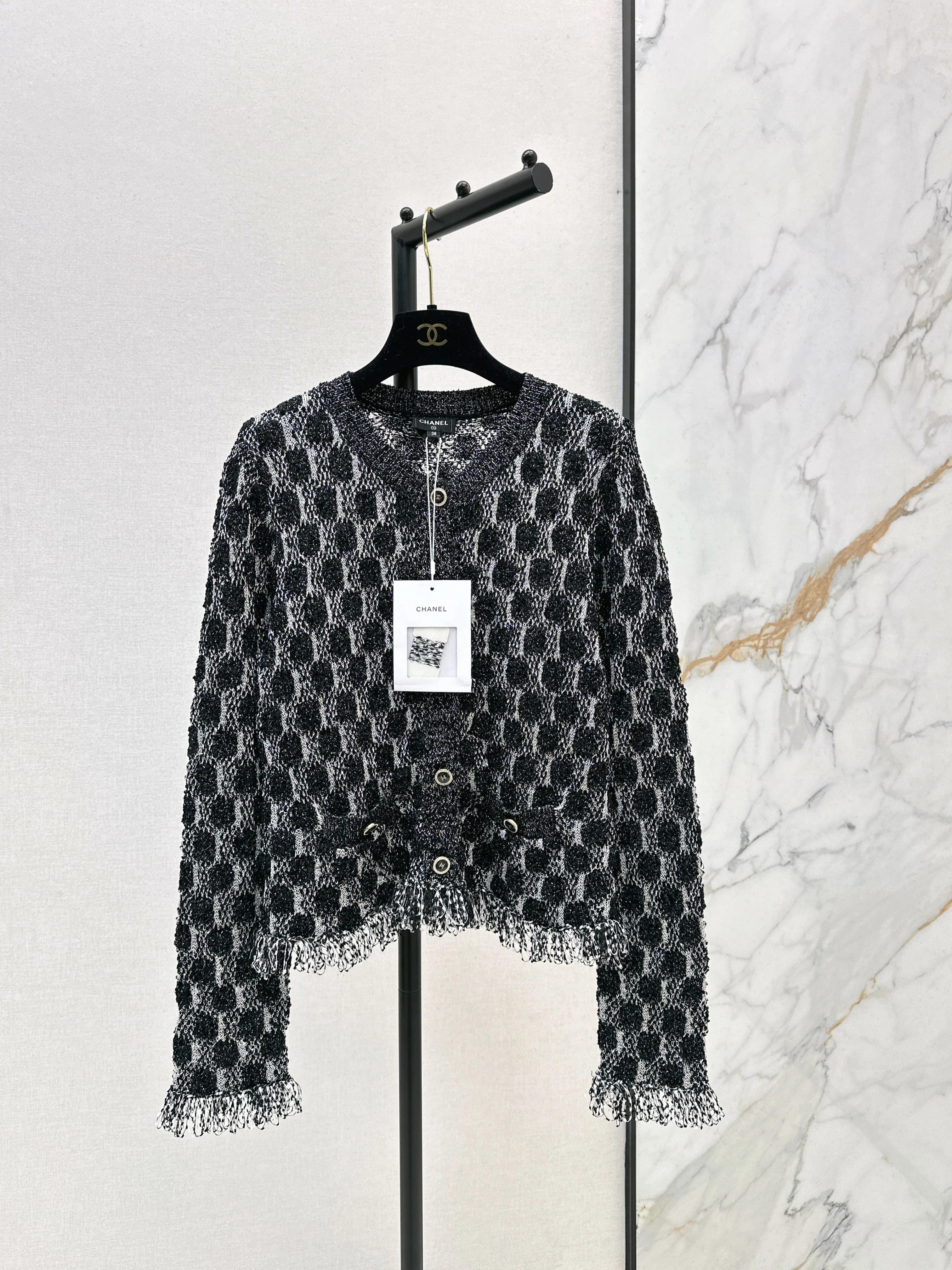 Chan 26ss tassel cardigan